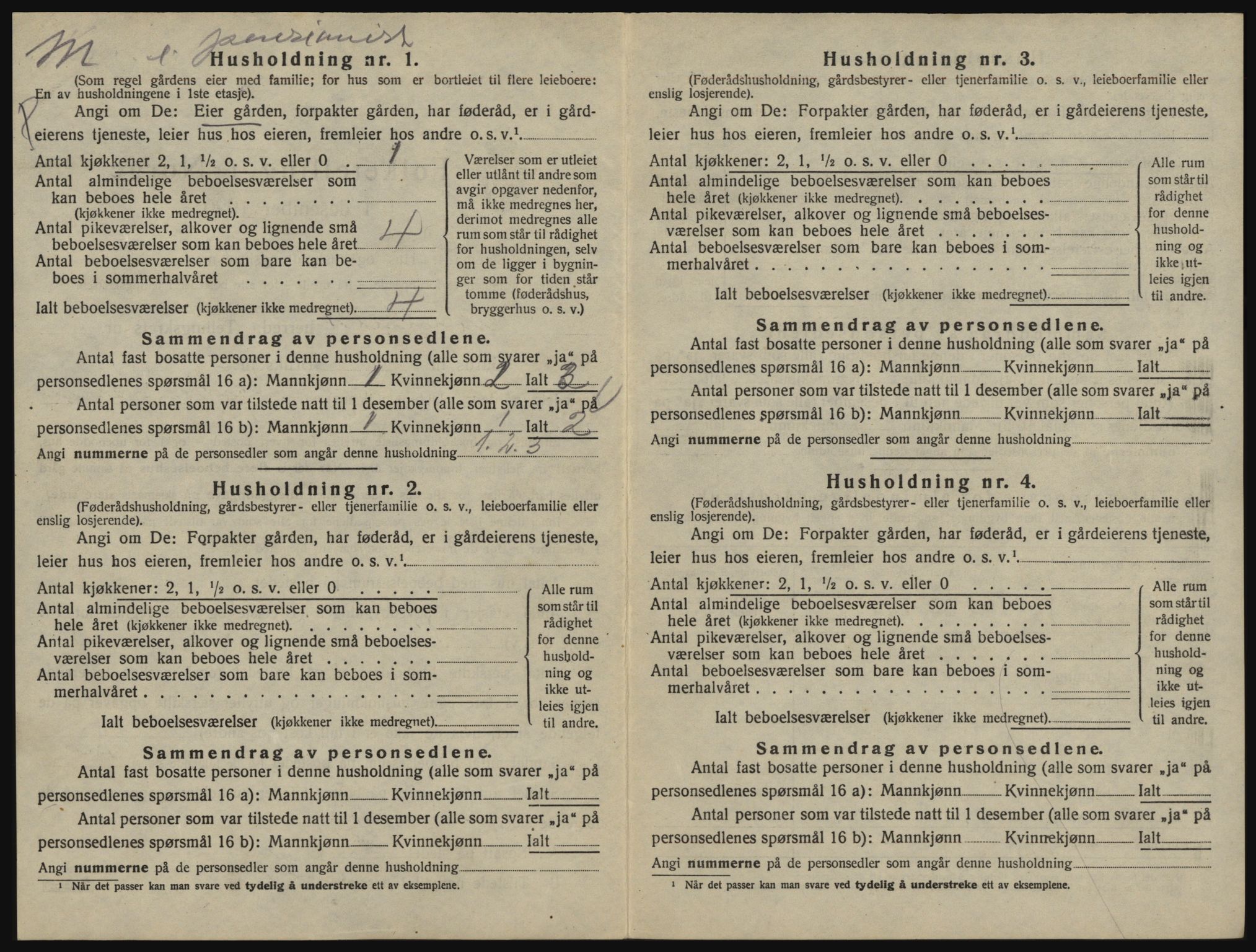 SAO, 1920 census for Glemmen, 1920, p. 66