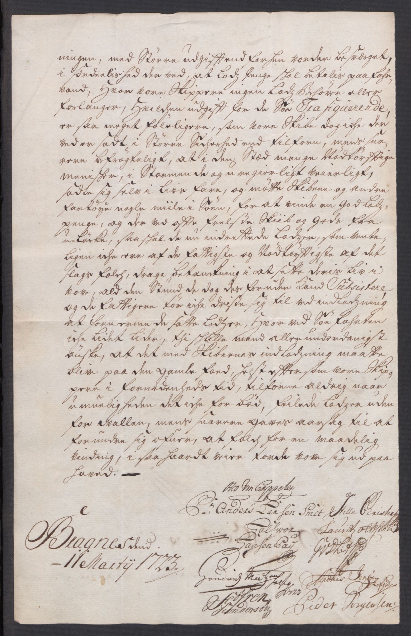 Forskjellige samlinger, Uplasserte saker i Eldre avdeling, AV/RA-EA-4033/F/L0005: Losvesenet., 1723-1807, p. 32