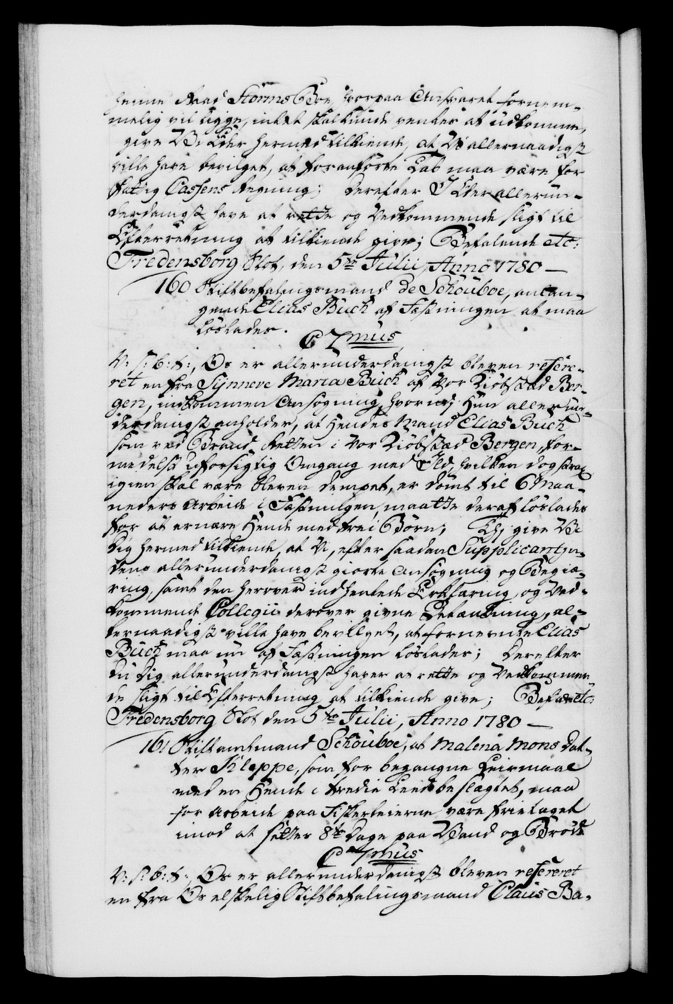 Danske Kanselli 1572-1799, AV/RA-EA-3023/F/Fc/Fca/Fcab/L0042: Norske tegnelser, 1777-1781, p. 541b