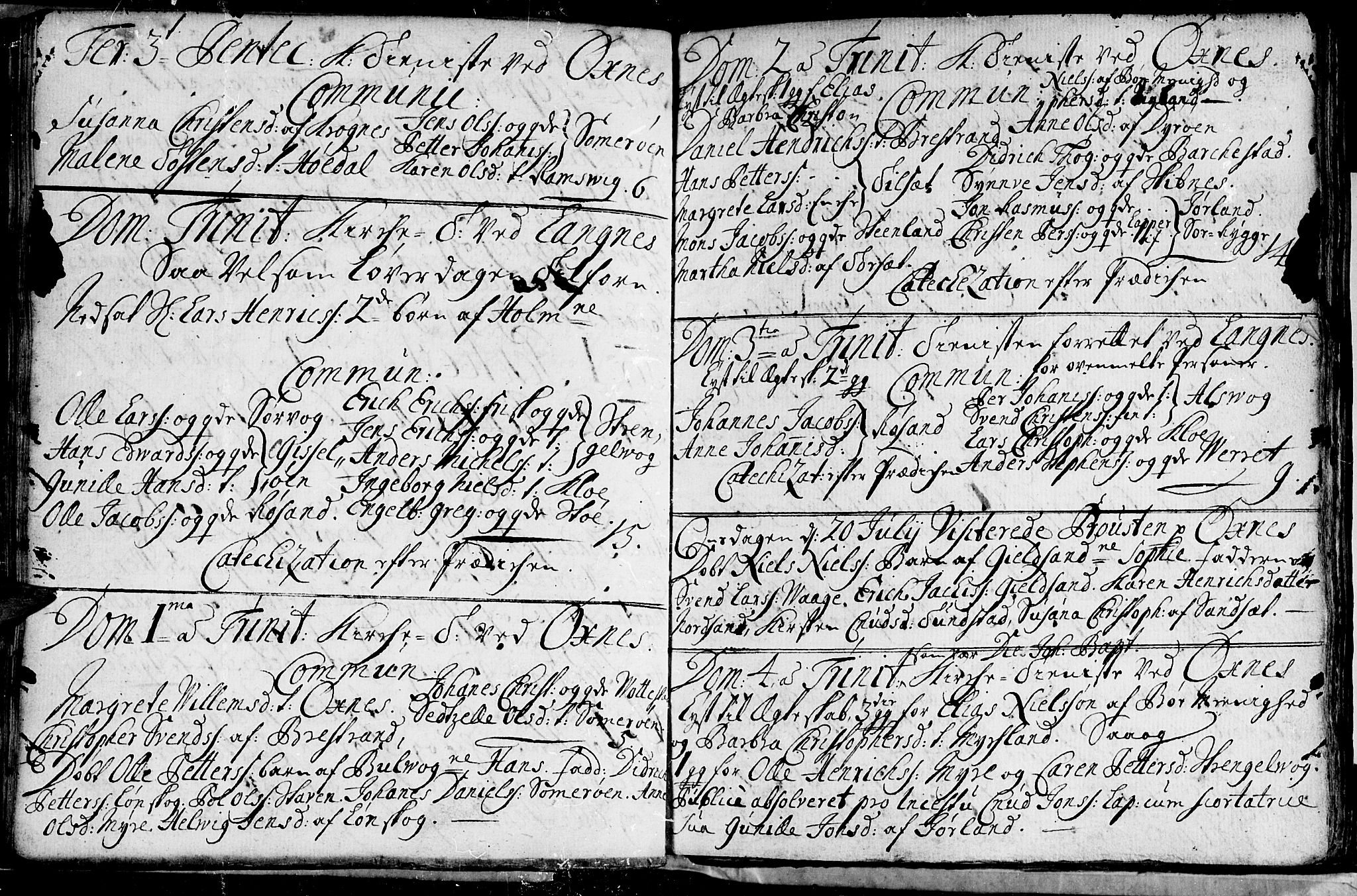 Ministerialprotokoller, klokkerbøker og fødselsregistre - Nordland, SAT/A-1459/893/L1328: Parish register (official) no. 893A01, 1718-1749