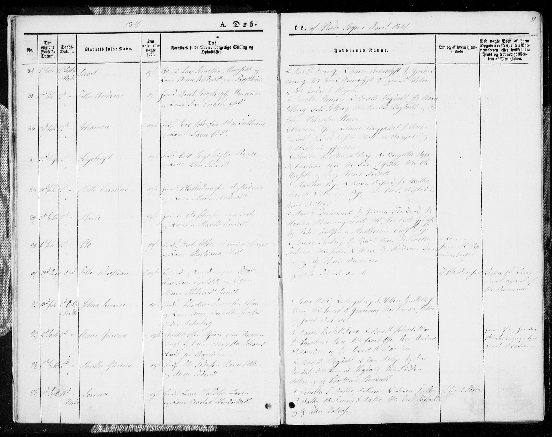 Ministerialprotokoller, klokkerbøker og fødselsregistre - Sør-Trøndelag, AV/SAT-A-1456/606/L0290: Parish register (official) no. 606A05, 1841-1847, p. 9