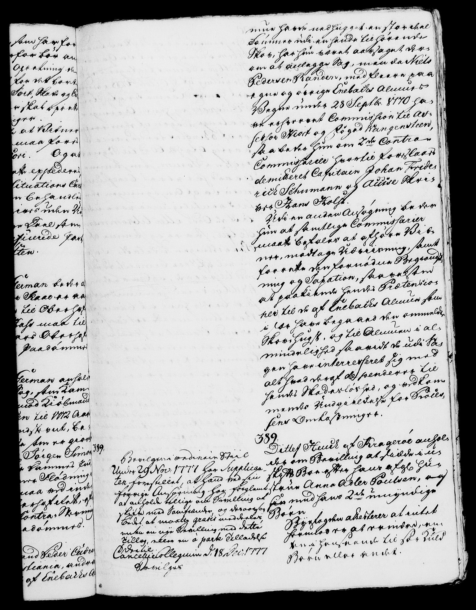 Danske Kanselli 1572-1799, AV/RA-EA-3023/H/Hc/Hca/L0001: Norske supplikker, 1771