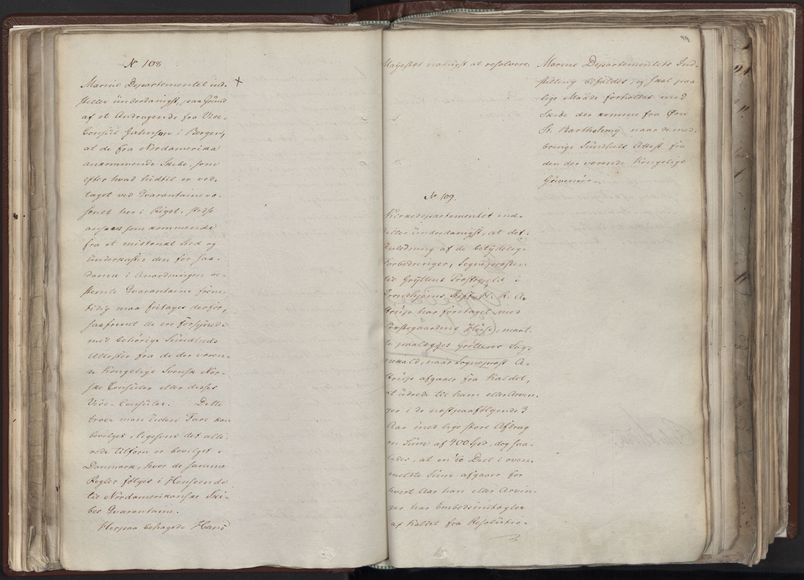 Statsrådssekretariatet, AV/RA-S-1001/A/Ab/L0012: Kgl. res. nr. 5679-6008 II, 1821, p. 98b-99a