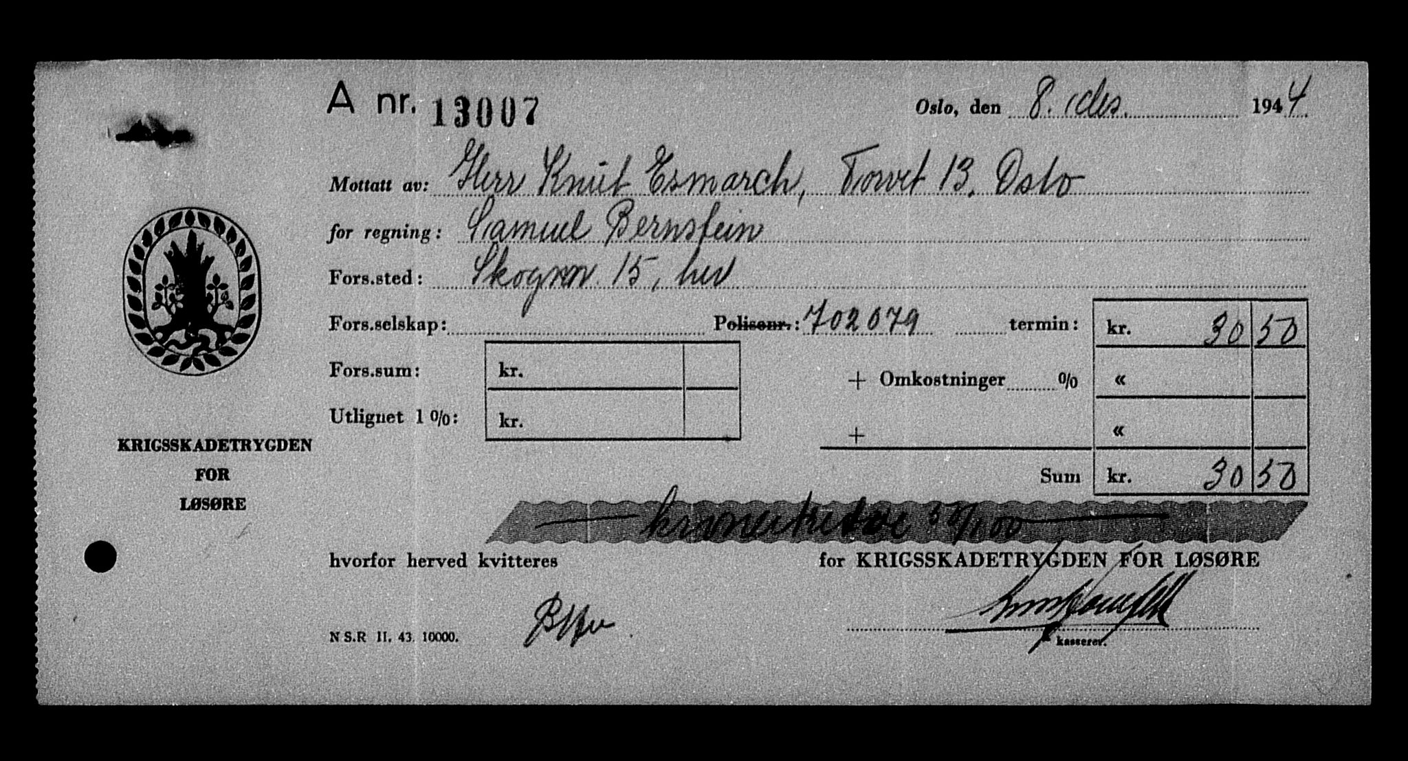 Justisdepartementet, Tilbakeføringskontoret for inndratte formuer, AV/RA-S-1564/H/Hc/Hcc/L0923: --, 1945-1947, p. 614