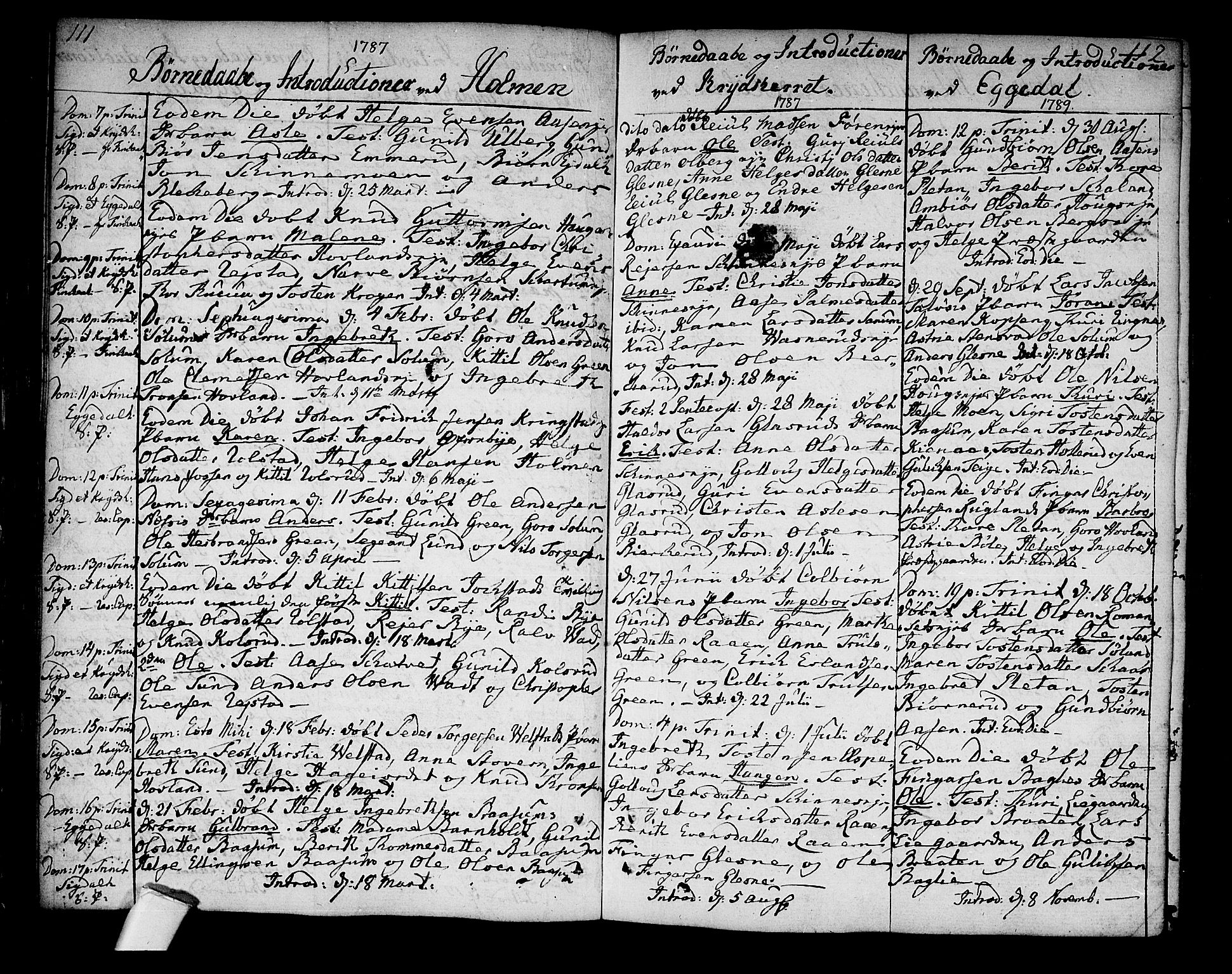 Sigdal kirkebøker, SAKO/A-245/F/Fa/L0002: Parish register (official) no. I 2, 1778-1792, p. 111-112