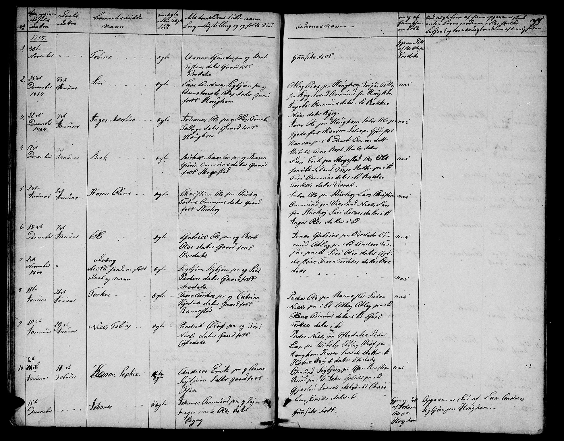 Bakke sokneprestkontor, SAK/1111-0002/F/Fb/Fba/L0001: Parish register (copy) no. B 1, 1849-1879, p. 33