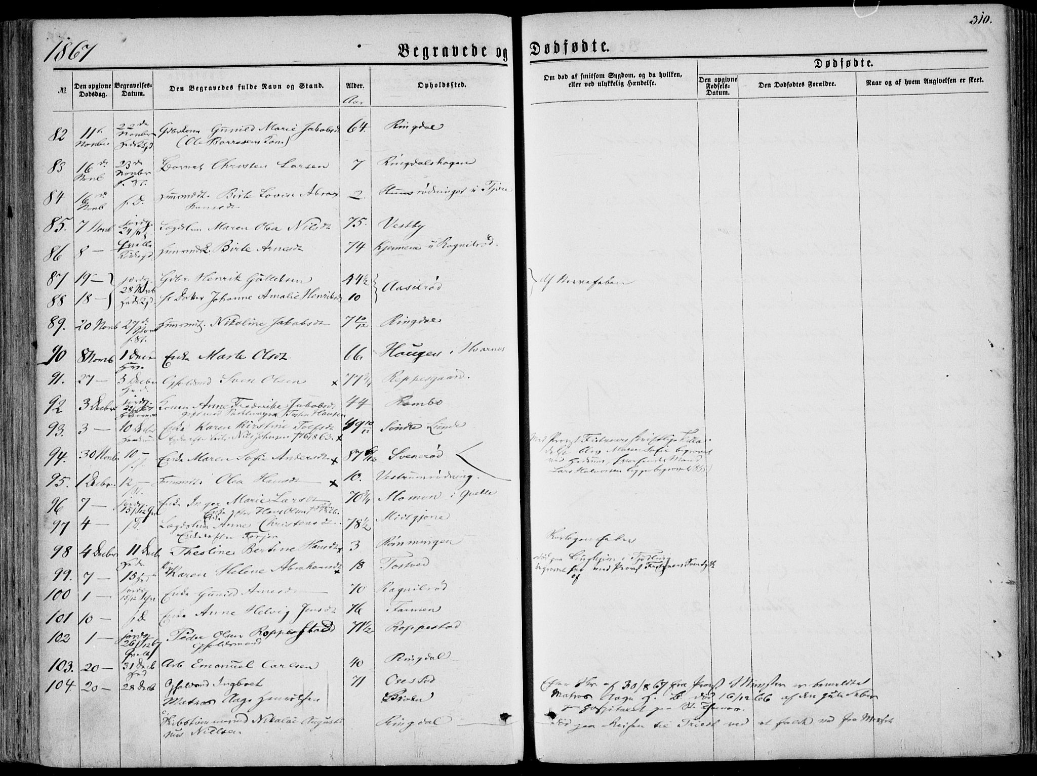 Hedrum kirkebøker, AV/SAKO-A-344/F/Fa/L0007: Parish register (official) no. I 7, 1857-1868, p. 310