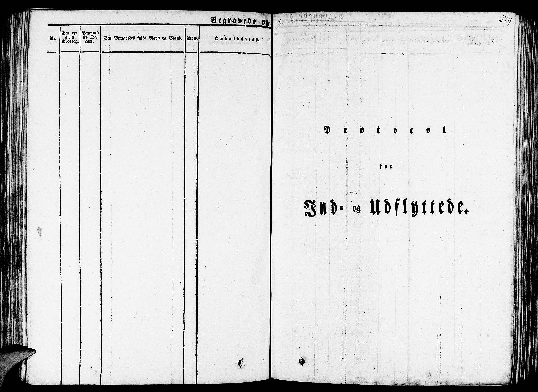 Gulen sokneprestembete, AV/SAB-A-80201/H/Haa/Haaa/L0019: Parish register (official) no. A 19, 1826-1836, p. 279