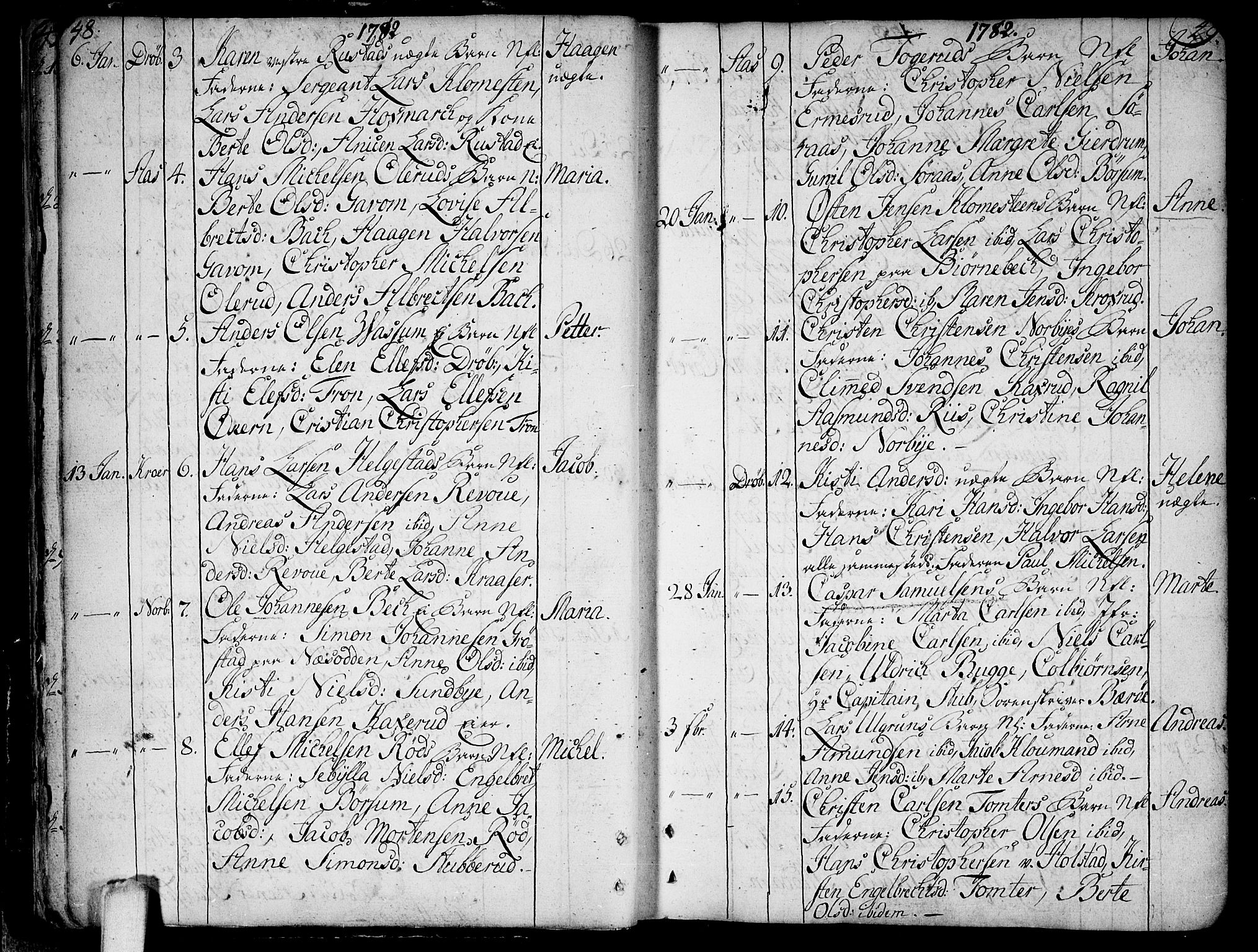 Ås prestekontor Kirkebøker, AV/SAO-A-10894/F/Fa/L0002: Parish register (official) no. I 2, 1778-1813, p. 48-49