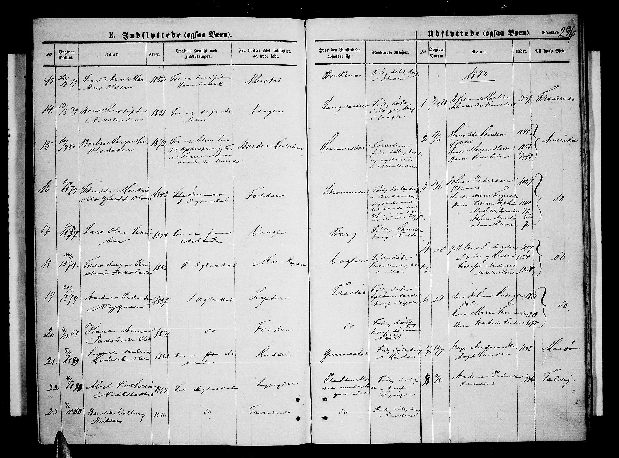 Kvæfjord sokneprestkontor, SATØ/S-1323/G/Ga/Gab/L0004klokker: Parish register (copy) no. 4, 1870-1886, p. 296