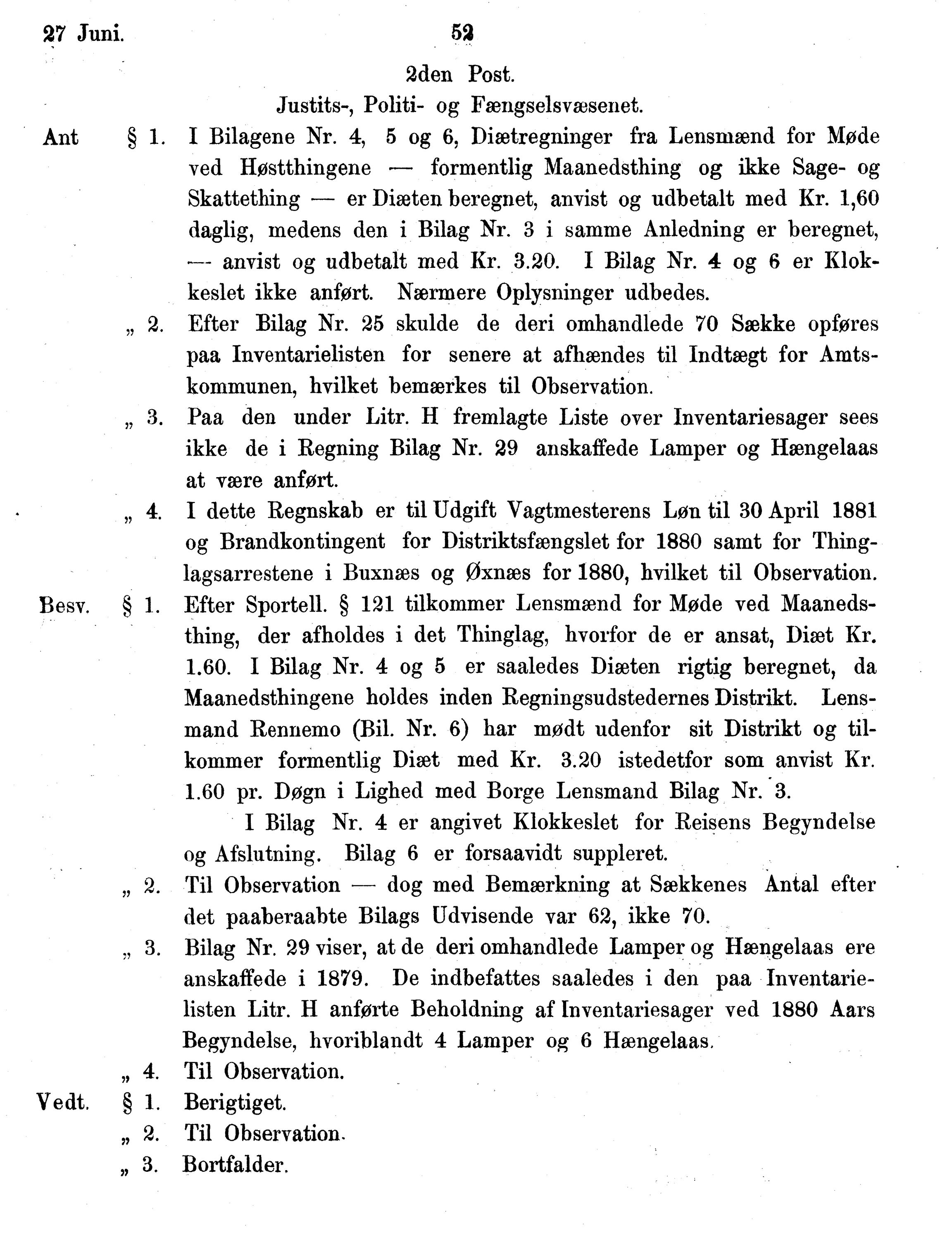 Nordland Fylkeskommune. Fylkestinget, AIN/NFK-17/176/A/Ac/L0014: Fylkestingsforhandlinger 1881-1885, 1881-1885