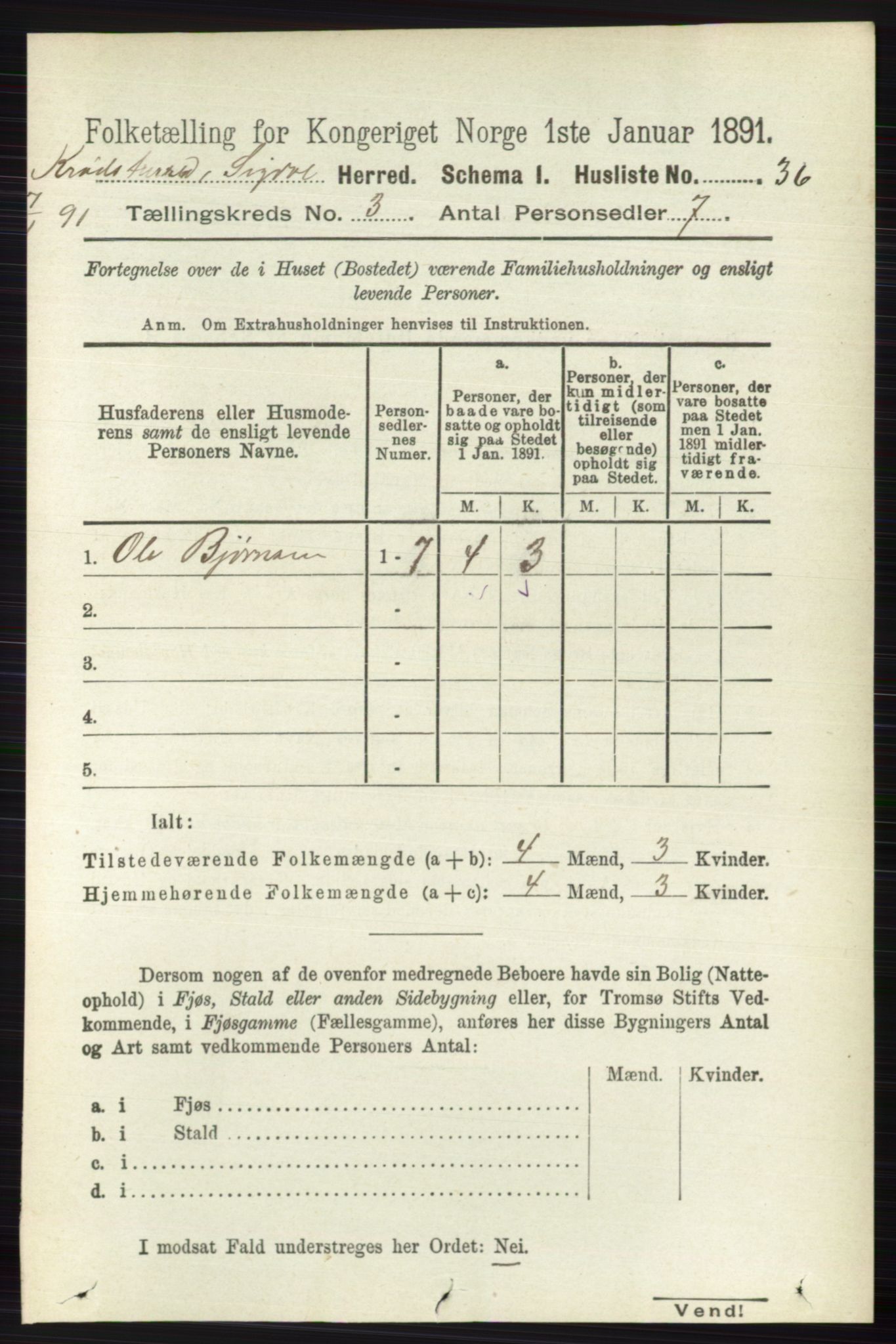 RA, 1891 census for 0621 Sigdal, 1891, p. 5557