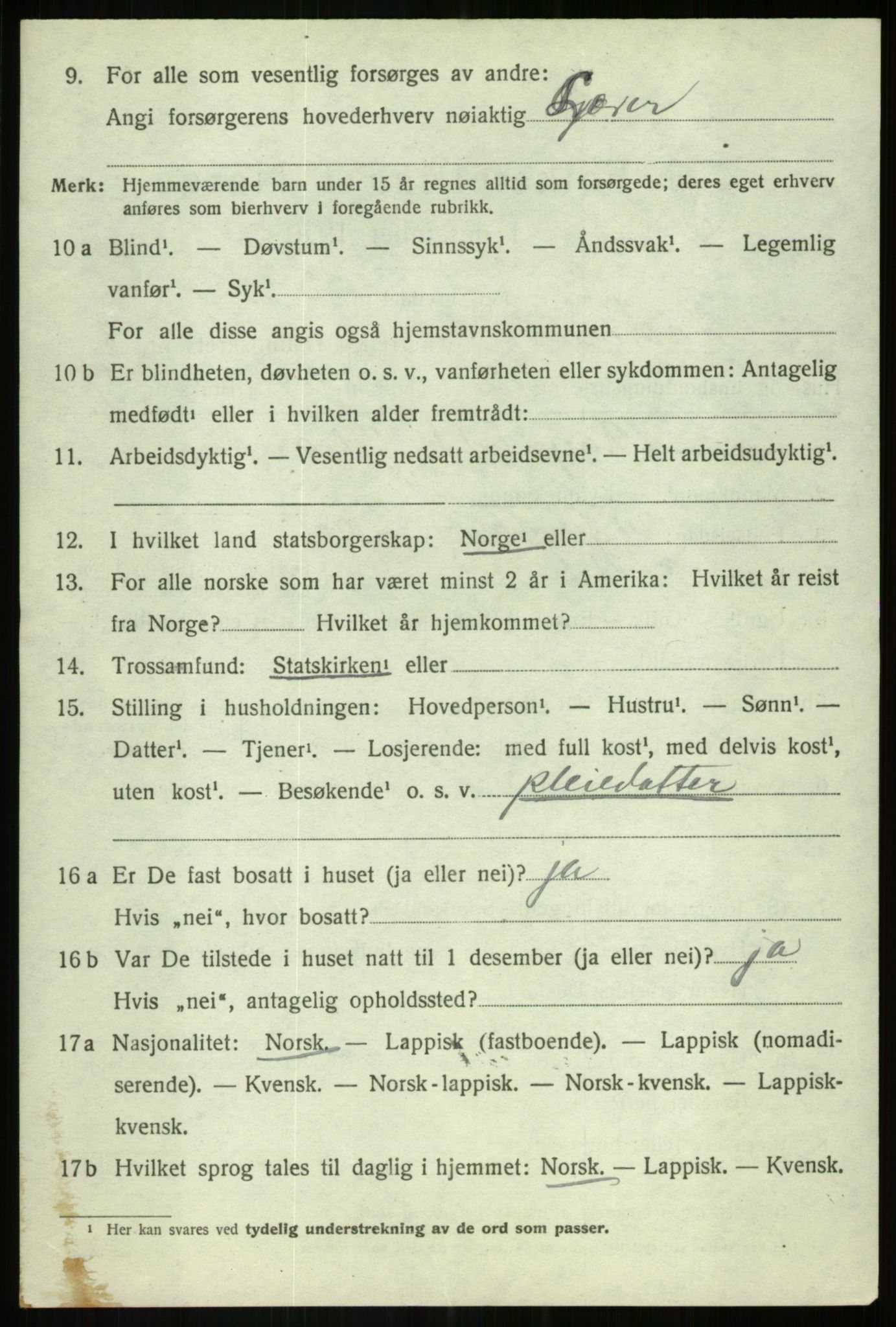 SATØ, 1920 census for Målselv, 1920, p. 5270