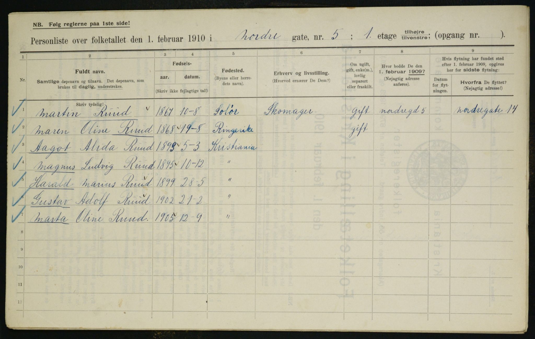 OBA, Municipal Census 1910 for Kristiania, 1910, p. 70988