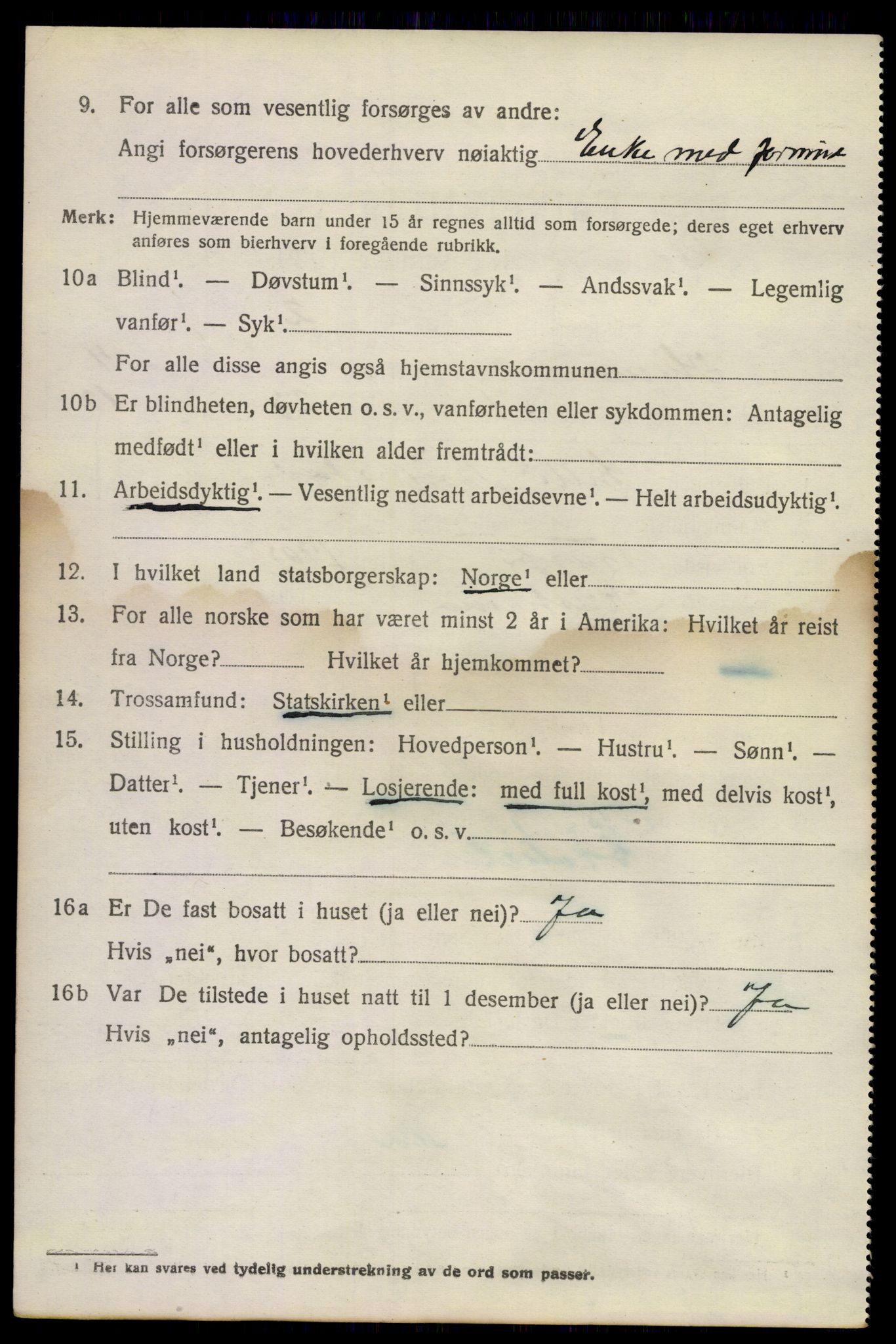 SAKO, 1920 census for Hurum, 1920, p. 5797