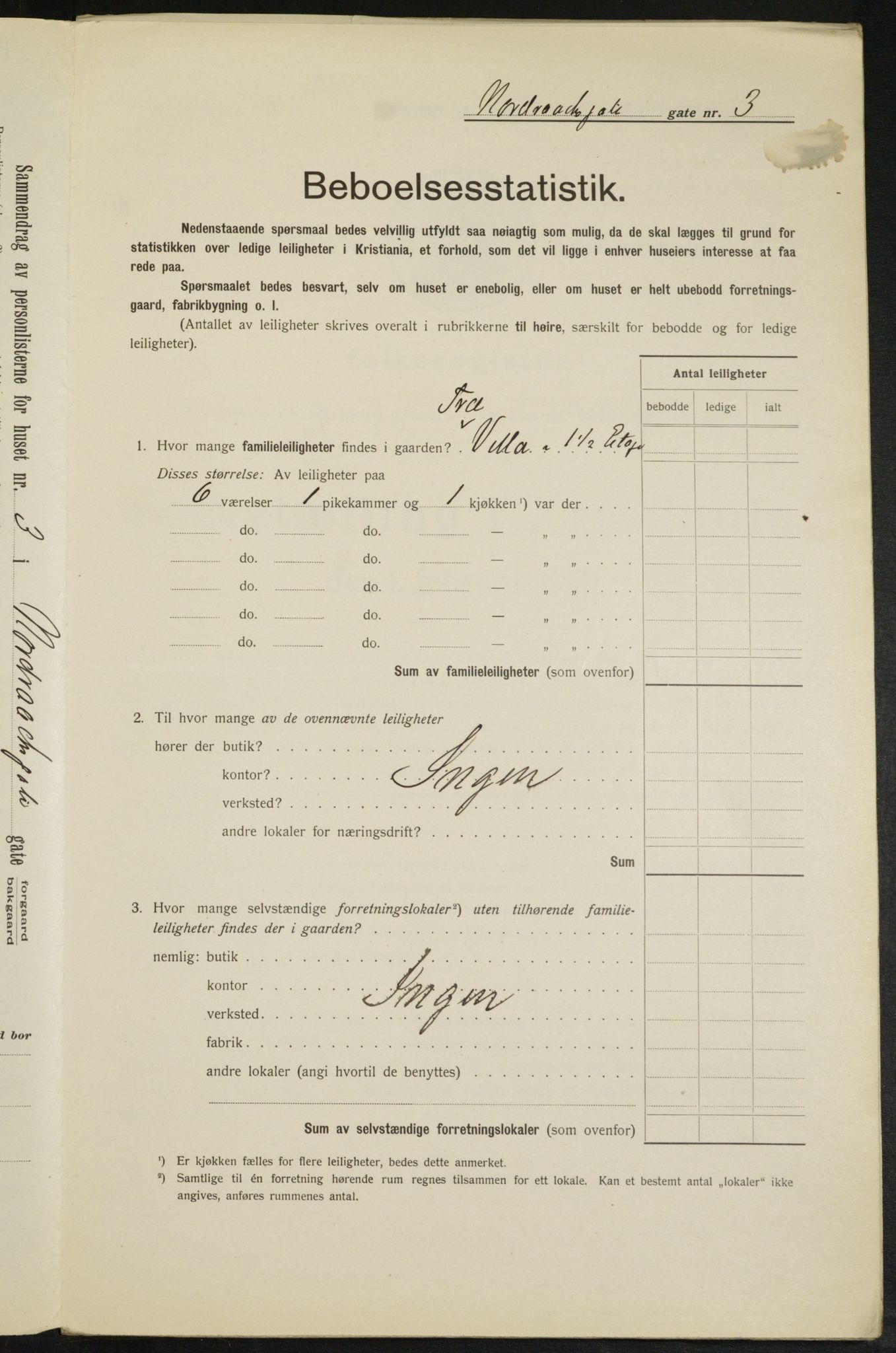 OBA, Municipal Census 1913 for Kristiania, 1913, p. 73417