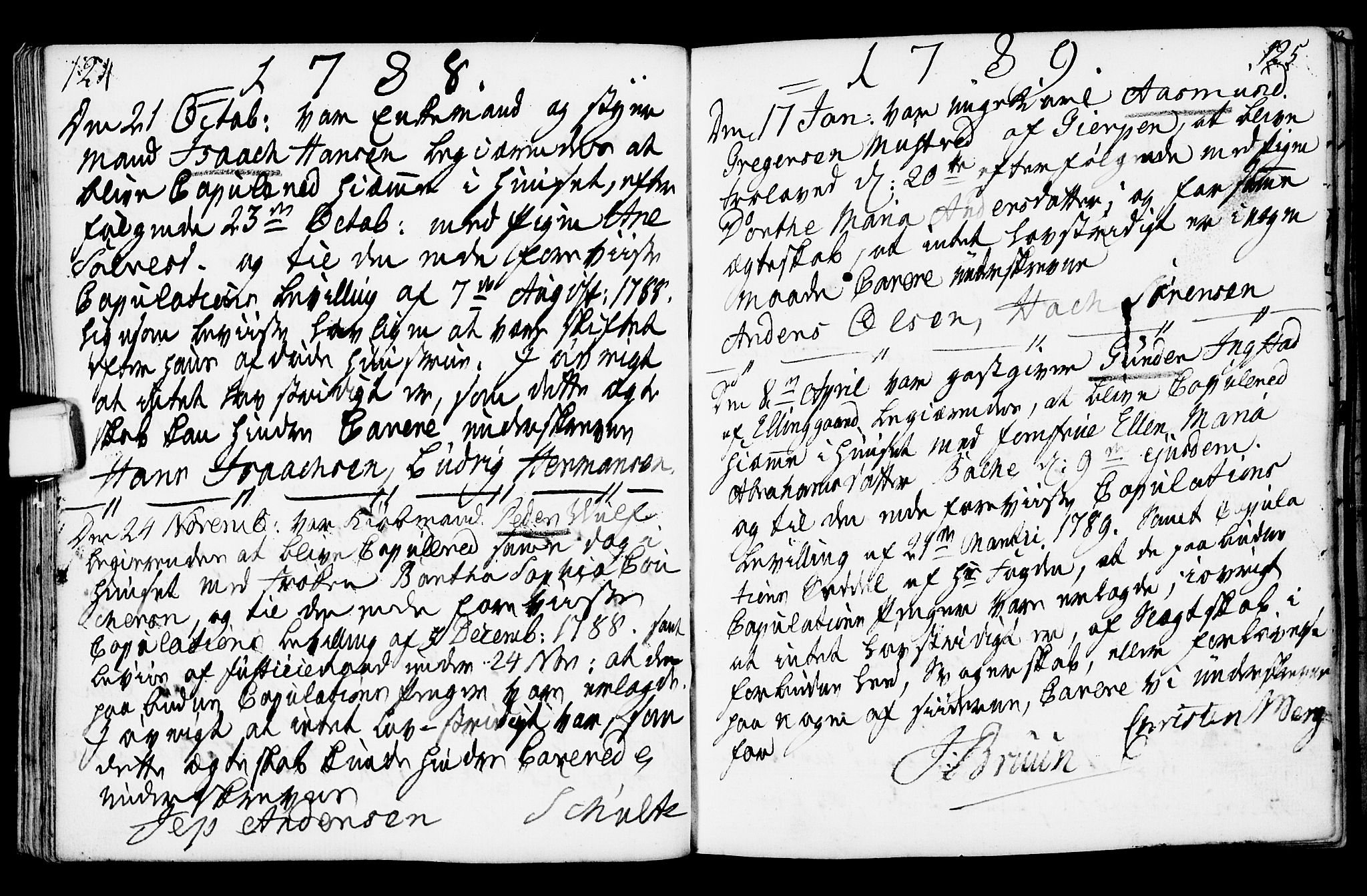 Porsgrunn kirkebøker , SAKO/A-104/F/Fa/L0003: Parish register (official) no. 3, 1764-1814, p. 124-125