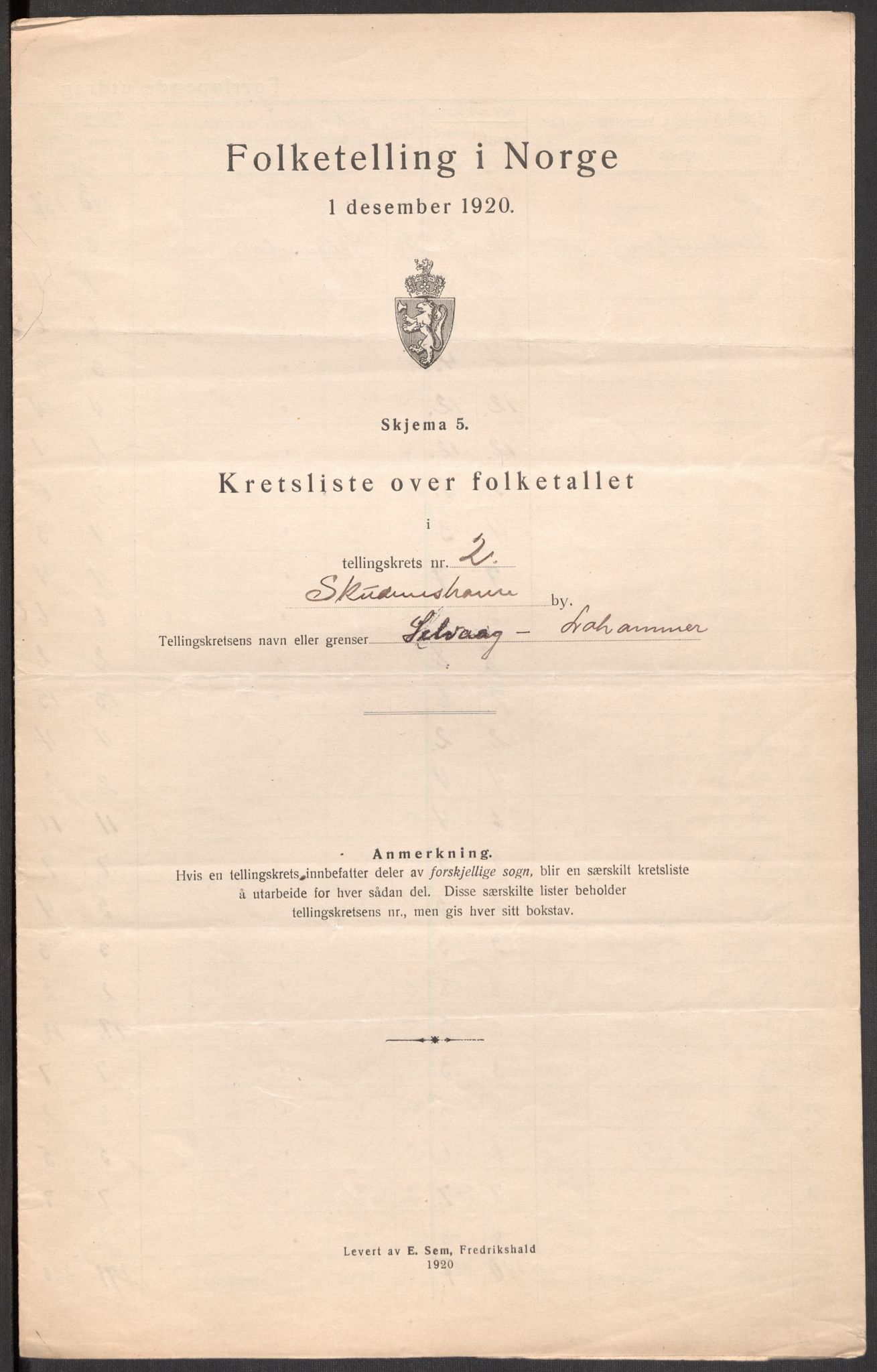 SAST, 1920 census for Skudeneshavn, 1920, p. 10