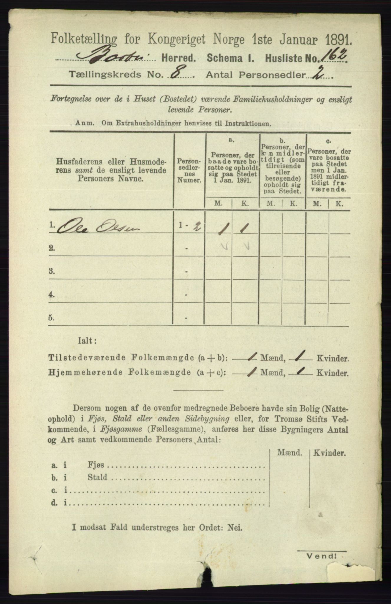 RA, 1891 census for 0990 Barbu, 1891, p. 5932