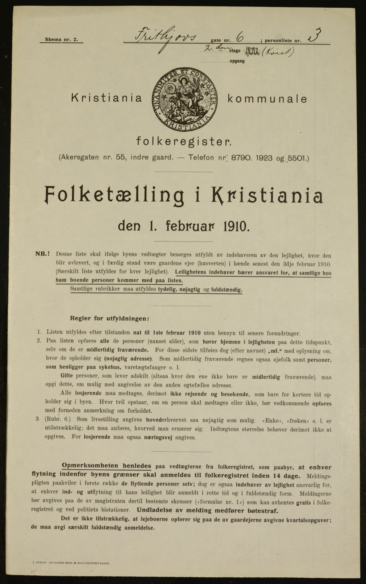 OBA, Municipal Census 1910 for Kristiania, 1910, p. 25134