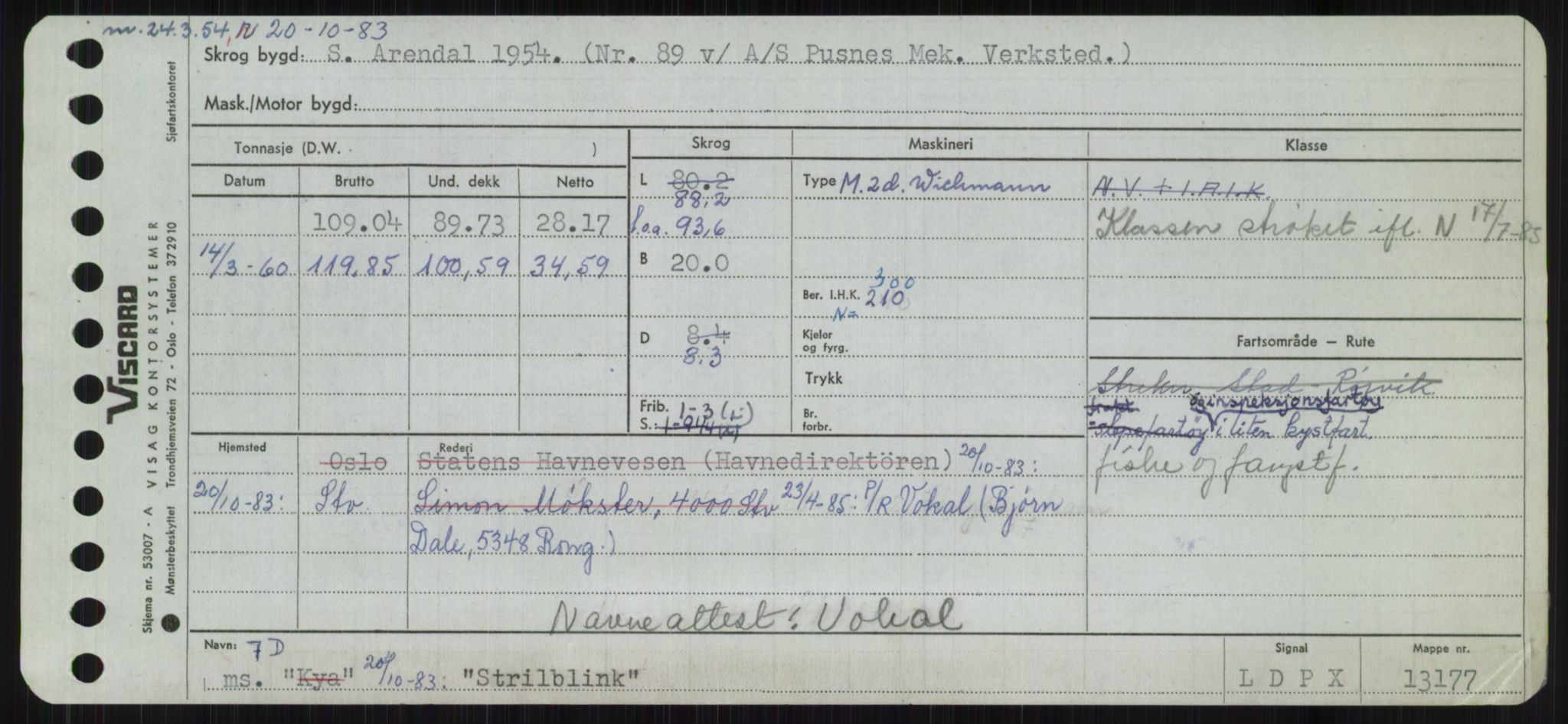 Sjøfartsdirektoratet med forløpere, Skipsmålingen, RA/S-1627/H/Ha/L0005/0002: Fartøy, S-Sven / Fartøy, Skjo-Sven, p. 643