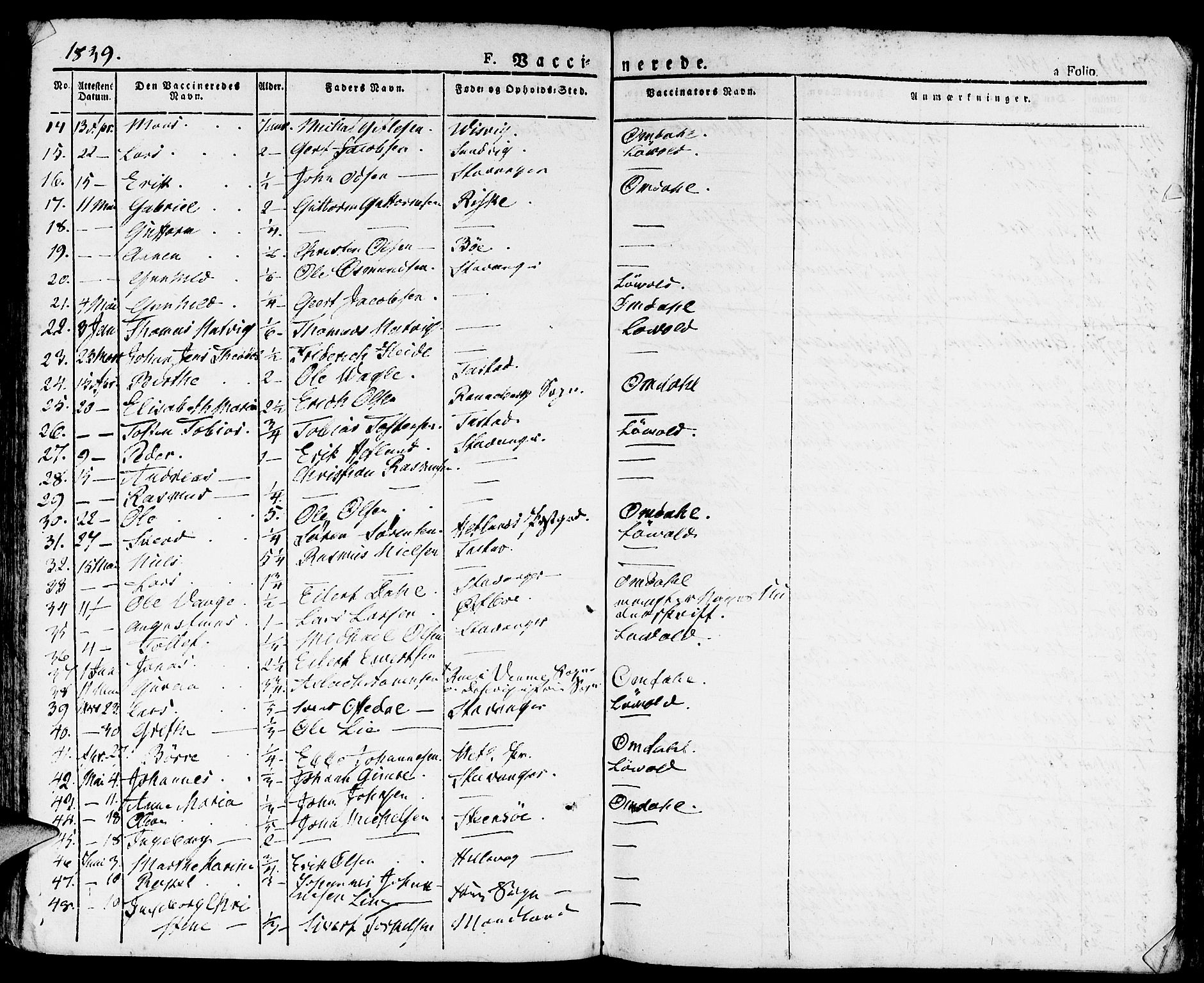 Domkirken sokneprestkontor, AV/SAST-A-101812/001/30/30BA/L0011: Parish register (official) no. A 11, 1832-1856