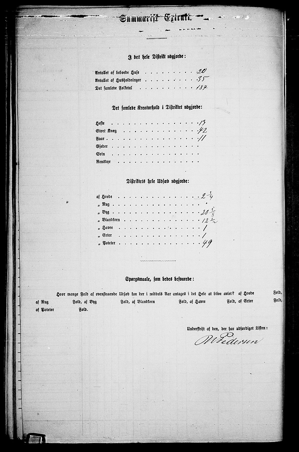 RA, 1865 census for Vestre Aker, 1865, p. 118