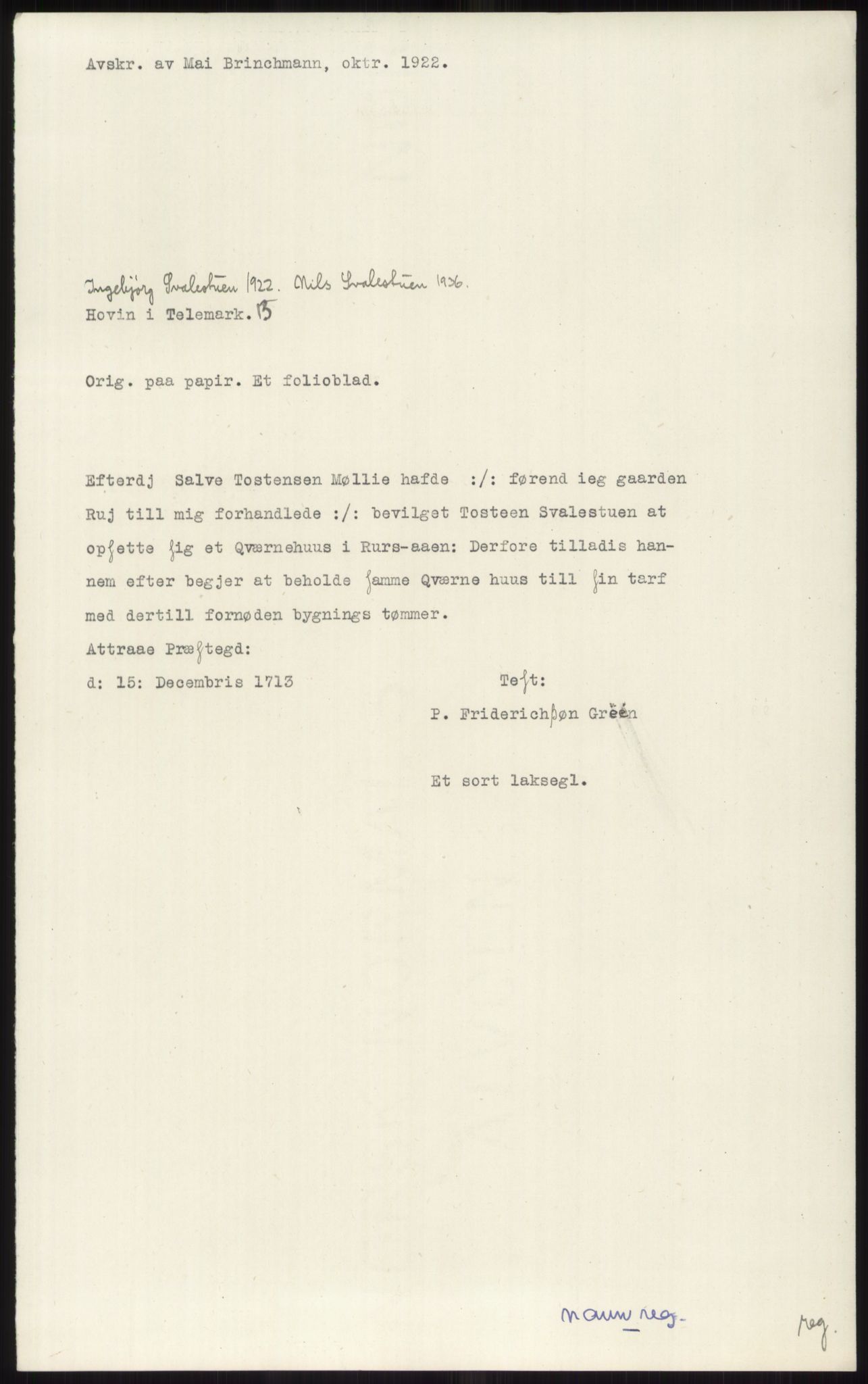 Samlinger til kildeutgivelse, Diplomavskriftsamlingen, AV/RA-EA-4053/H/Ha, p. 3768