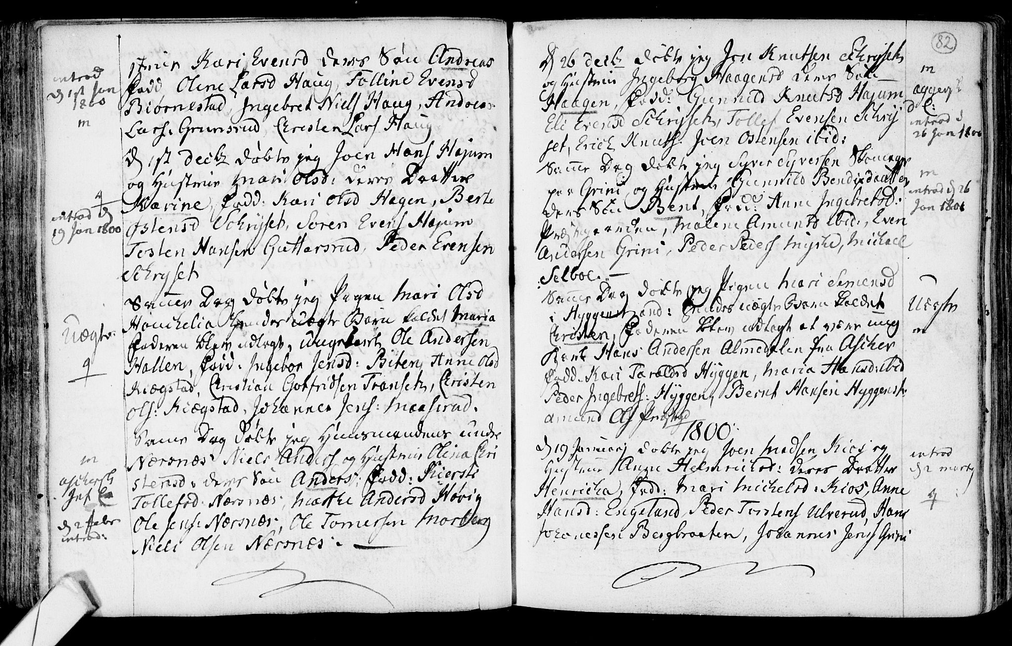 Røyken kirkebøker, SAKO/A-241/F/Fa/L0003: Parish register (official) no. 3, 1782-1813, p. 82