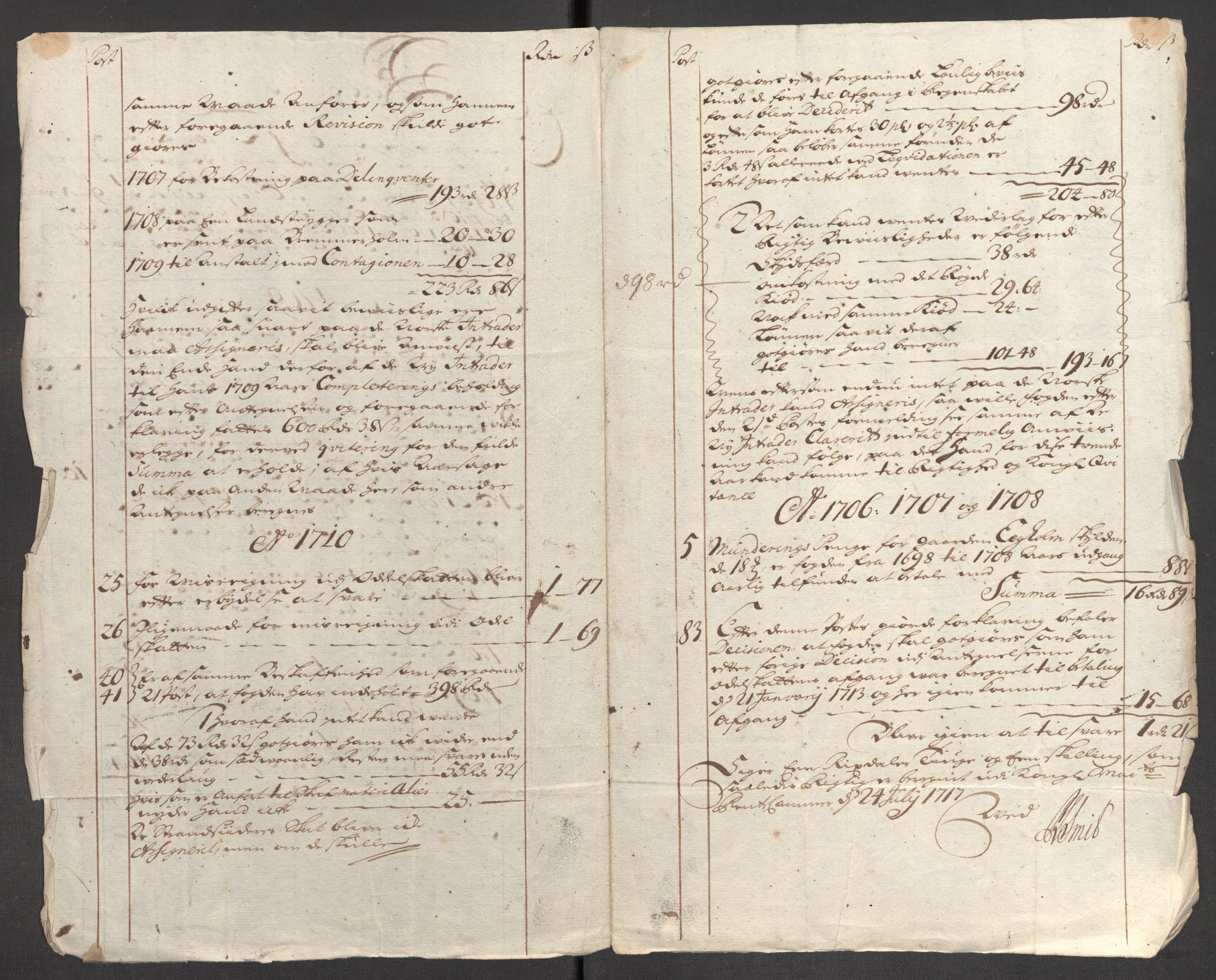 Rentekammeret inntil 1814, Reviderte regnskaper, Fogderegnskap, AV/RA-EA-4092/R48/L2986: Fogderegnskap Sunnhordland og Hardanger, 1709-1710, p. 710