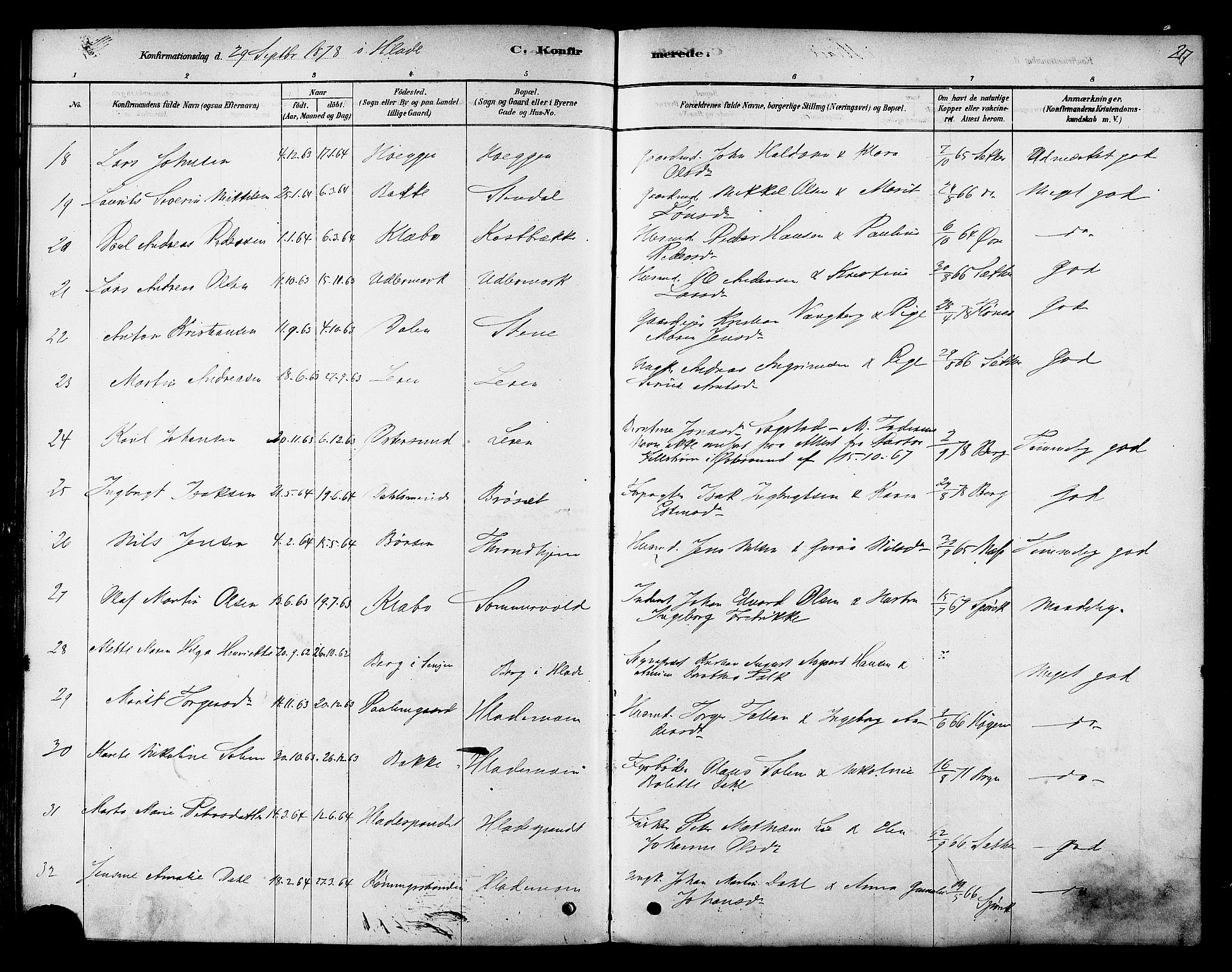 Ministerialprotokoller, klokkerbøker og fødselsregistre - Sør-Trøndelag, AV/SAT-A-1456/606/L0294: Parish register (official) no. 606A09, 1878-1886, p. 217