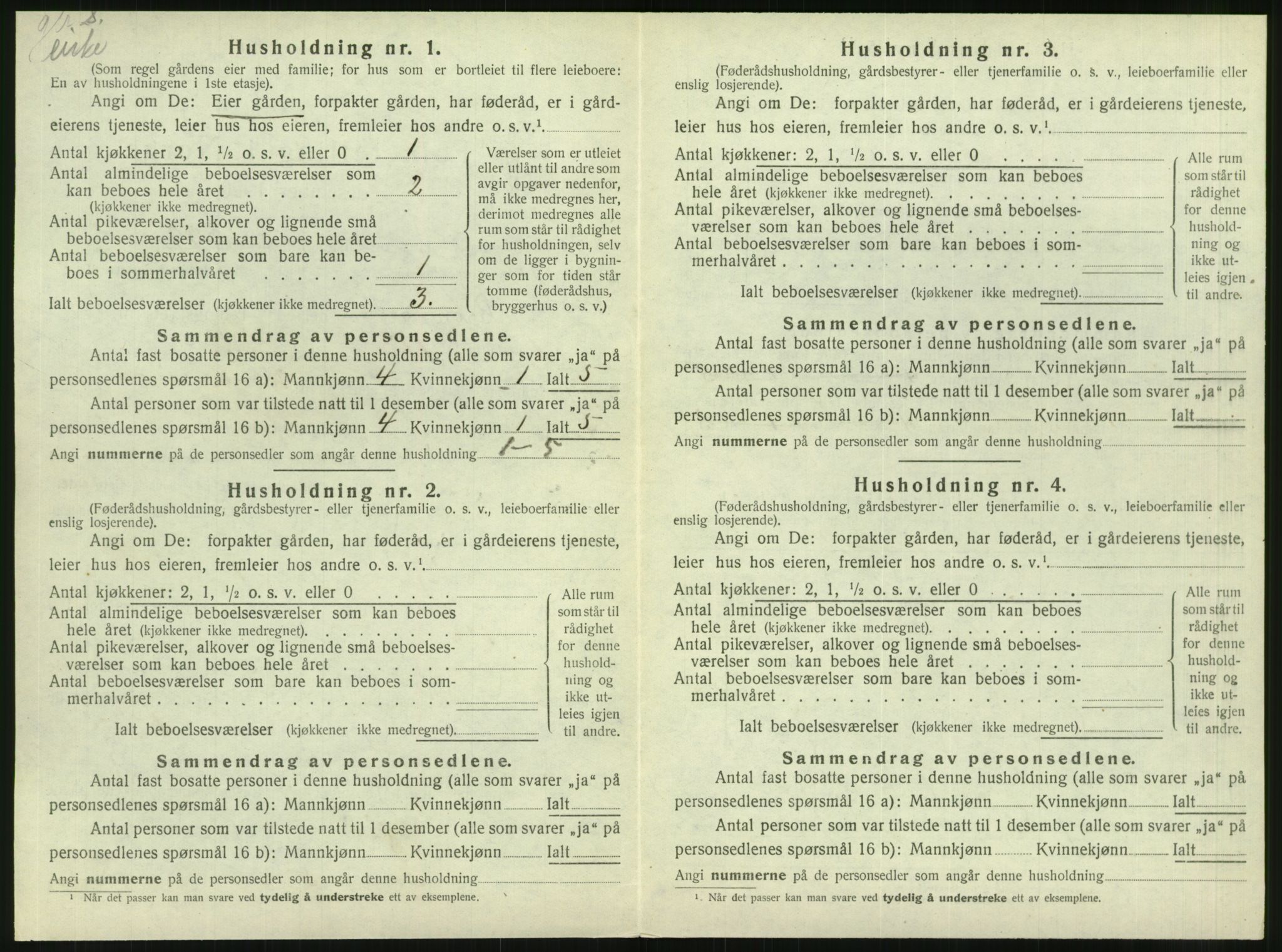 SAT, 1920 census for Brønnøy, 1920, p. 501