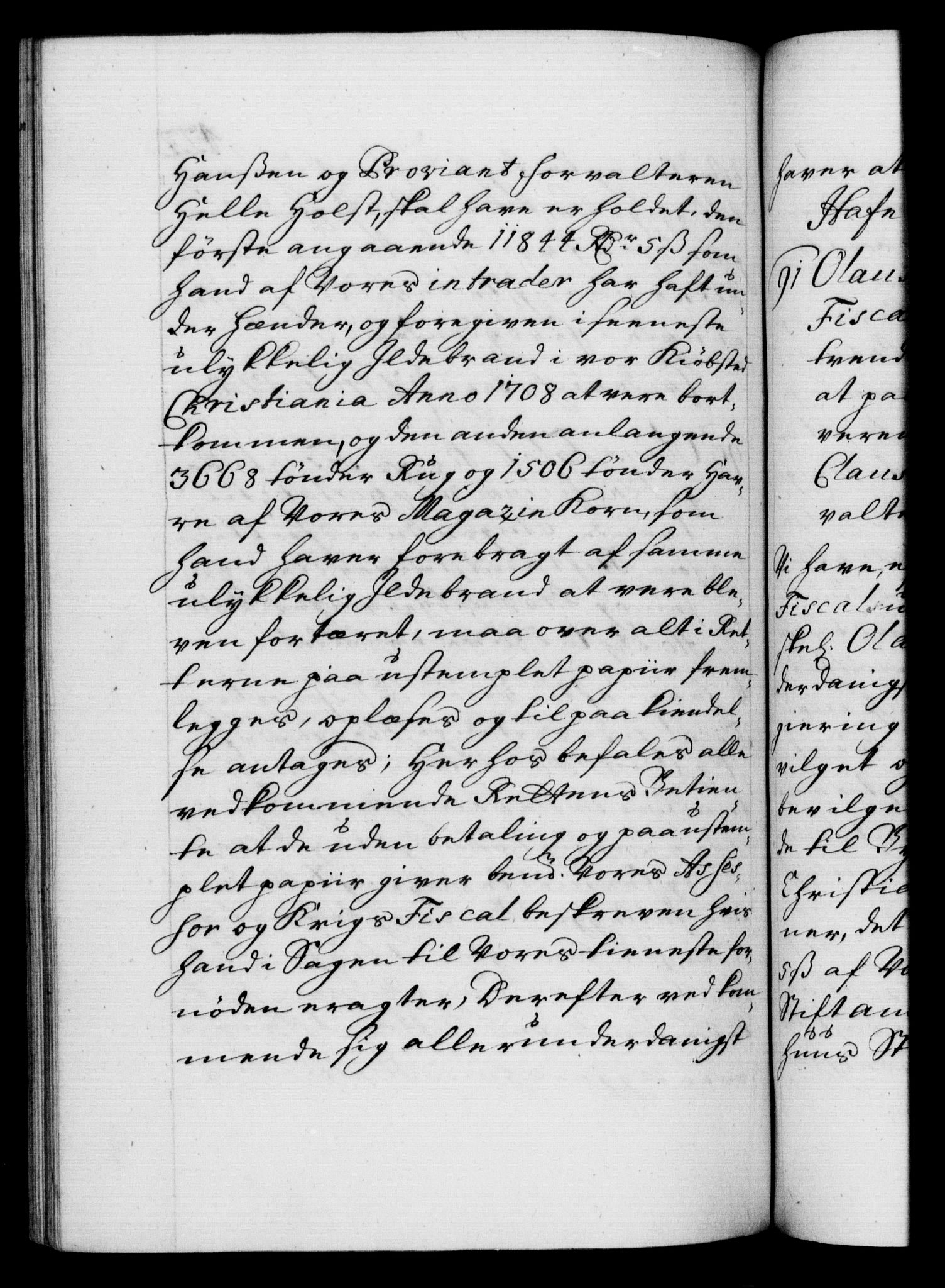 Danske Kanselli 1572-1799, RA/EA-3023/F/Fc/Fca/Fcaa/L0020: Norske registre, 1708-1711, p. 422b