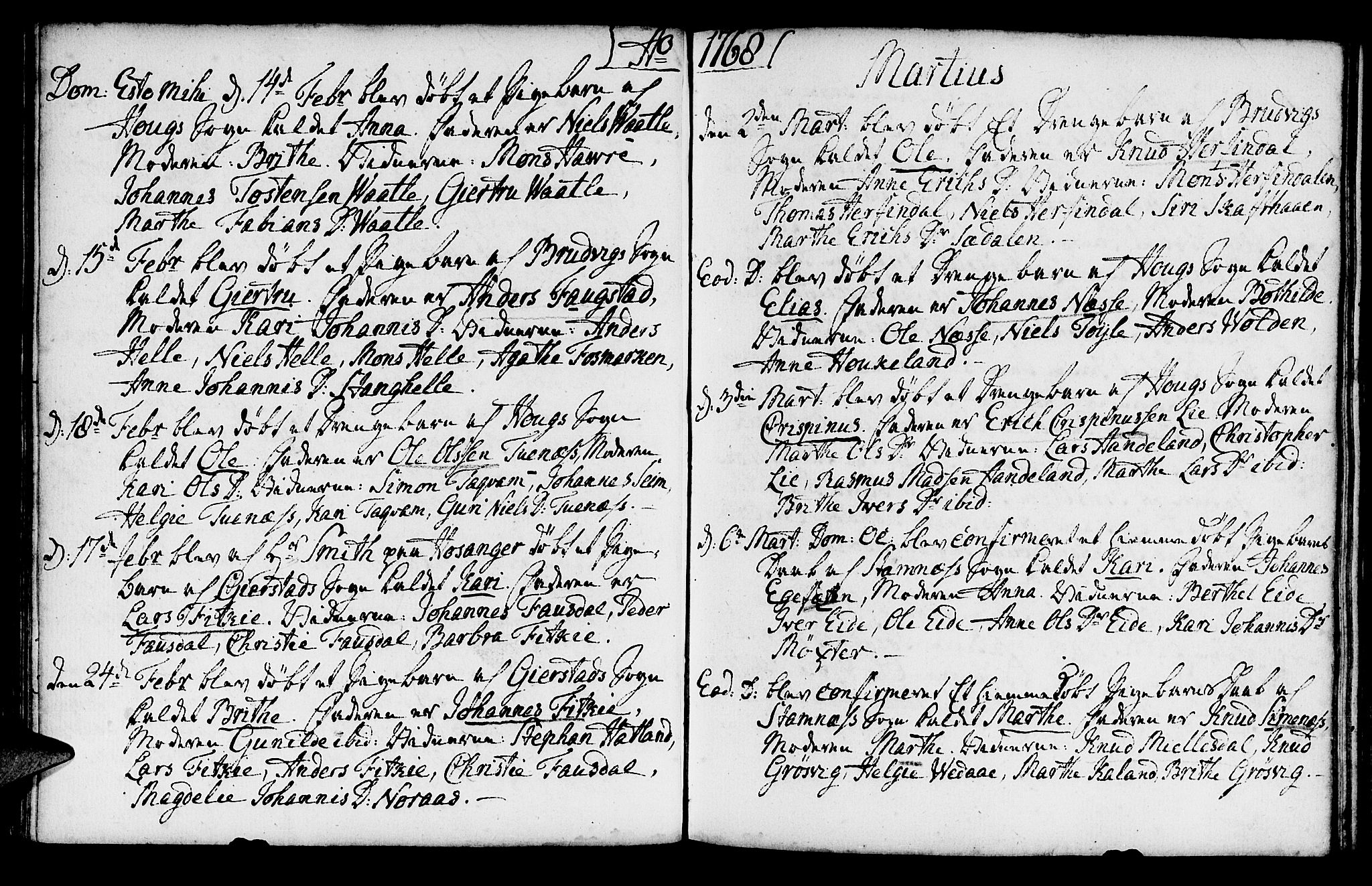 Haus sokneprestembete, AV/SAB-A-75601/H/Haa: Parish register (official) no. A 8, 1754-1769, p. 120