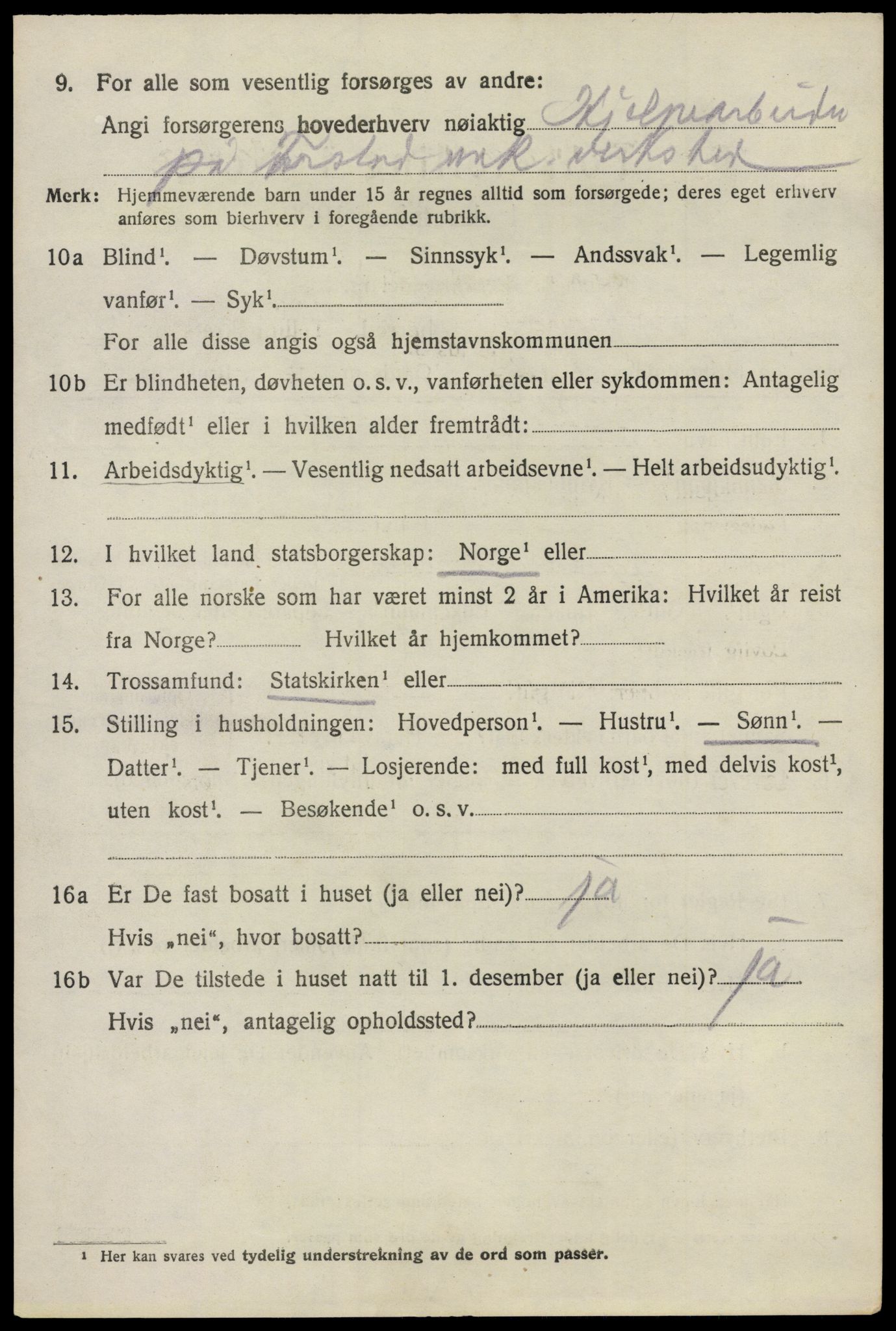 SAO, 1920 census for Glemmen, 1920, p. 14600