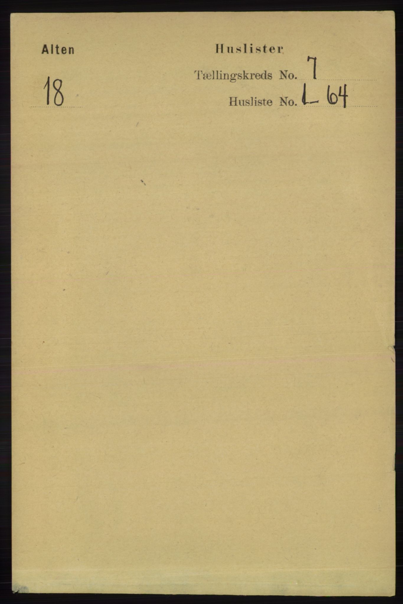 RA, 1891 census for 2012 Alta, 1891, p. 2039