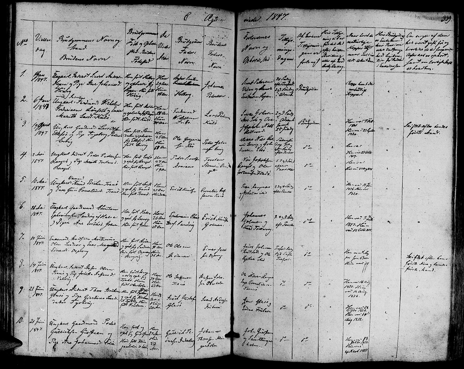 Ministerialprotokoller, klokkerbøker og fødselsregistre - Møre og Romsdal, AV/SAT-A-1454/581/L0936: Parish register (official) no. 581A04, 1836-1852, p. 339