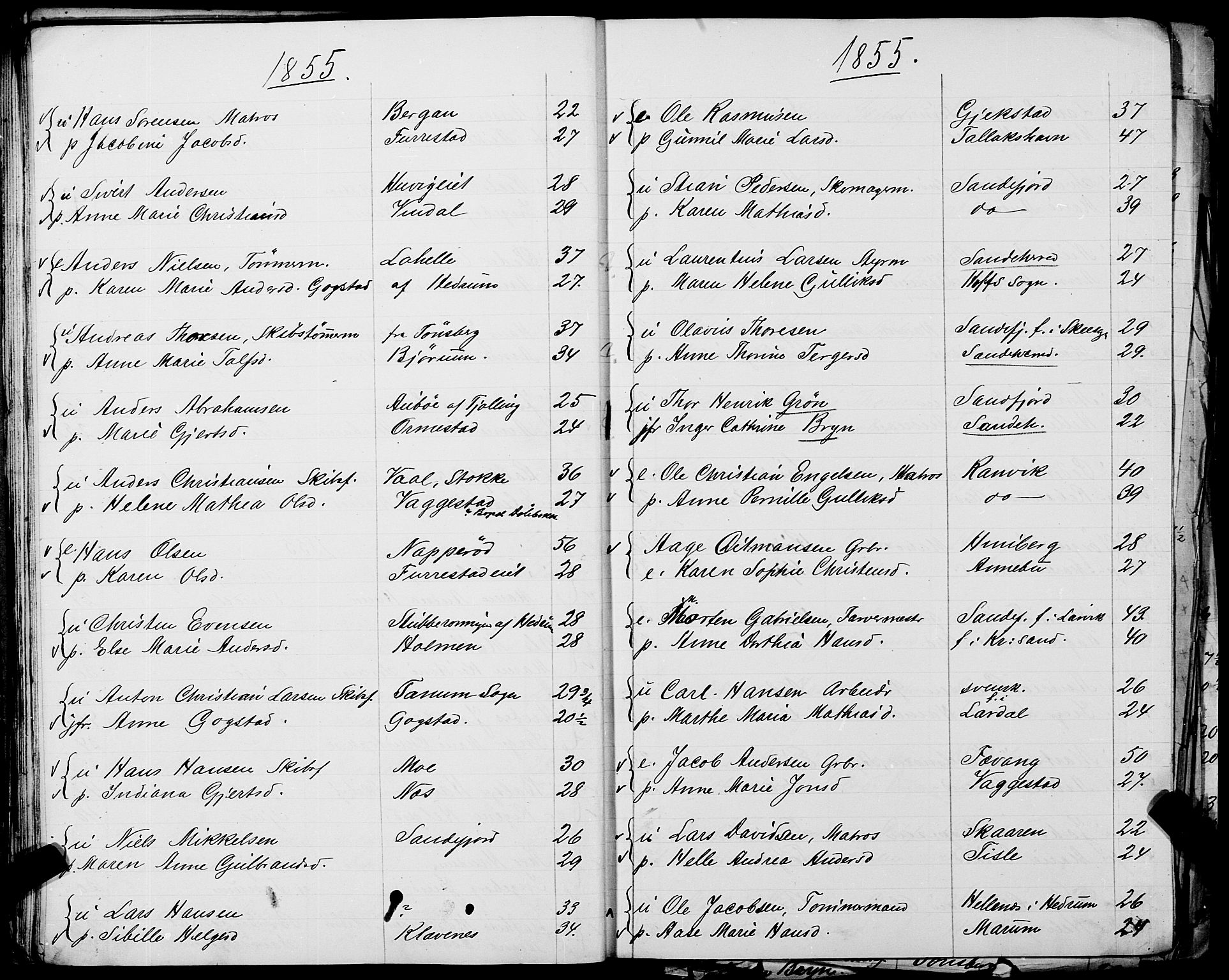 Sandar sokneprestkontor, AV/SAKO-A-242/Y/Ya/L0006: Other parish register no. 1 /1, 1709-1871
