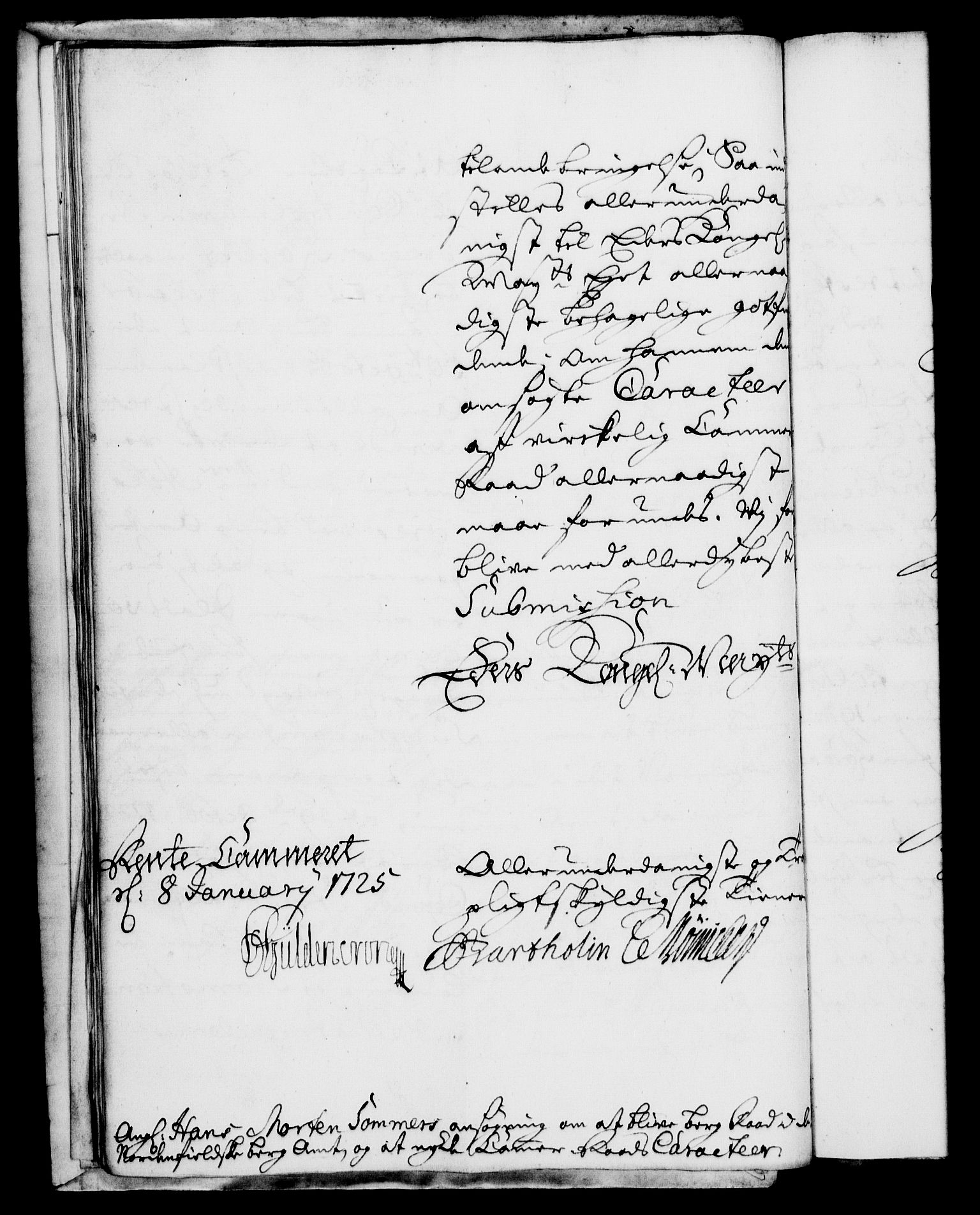 Rentekammeret, Kammerkanselliet, RA/EA-3111/G/Gf/Gfa/L0008: Norsk relasjons- og resolusjonsprotokoll (merket RK 52.8), 1725, p. 38