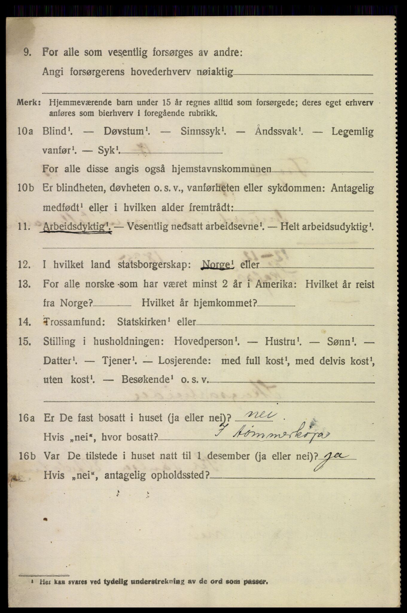 SAH, 1920 census for Trysil, 1920, p. 7862