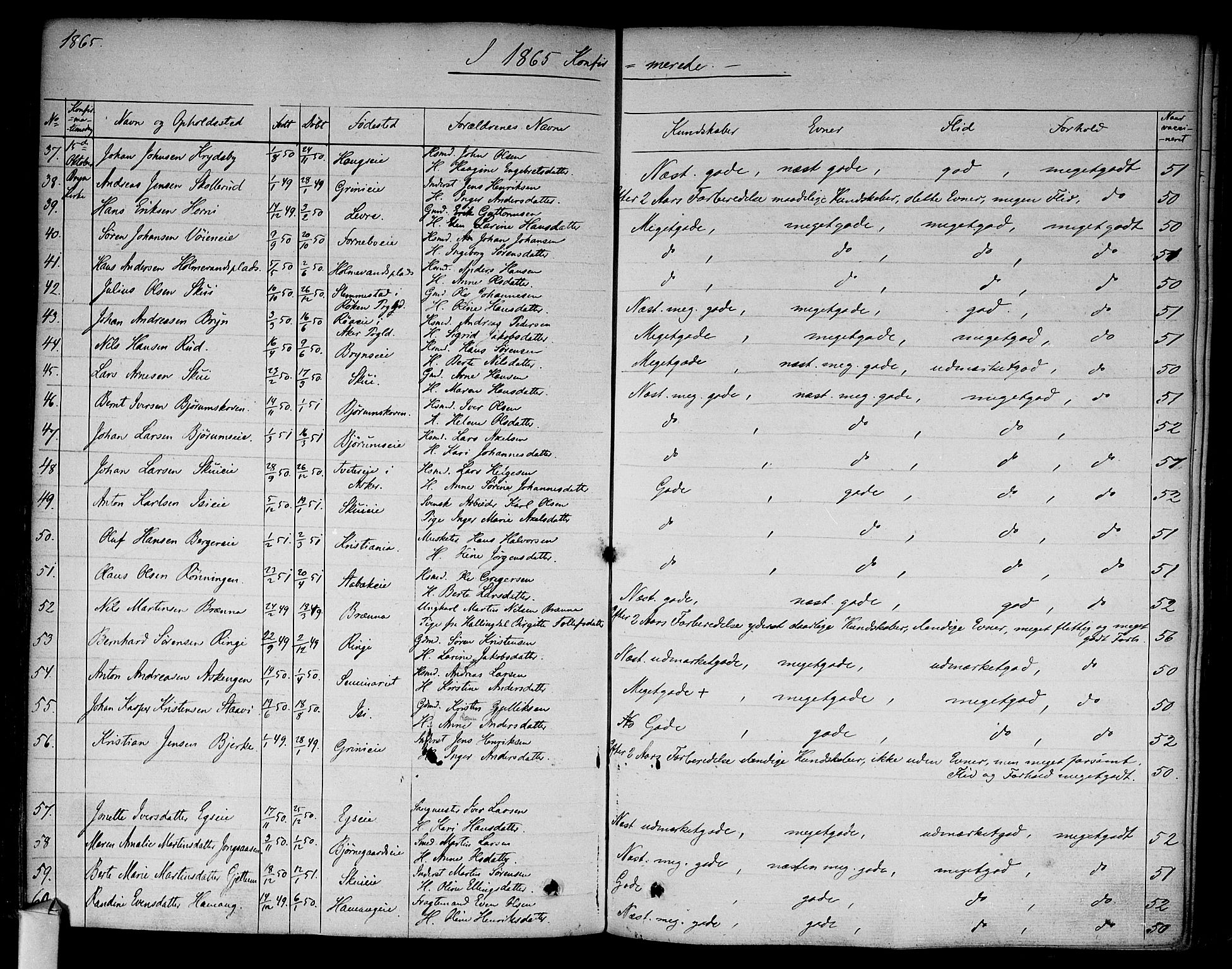 Asker prestekontor Kirkebøker, AV/SAO-A-10256a/F/Fa/L0009: Parish register (official) no. I 9, 1825-1878, p. 235