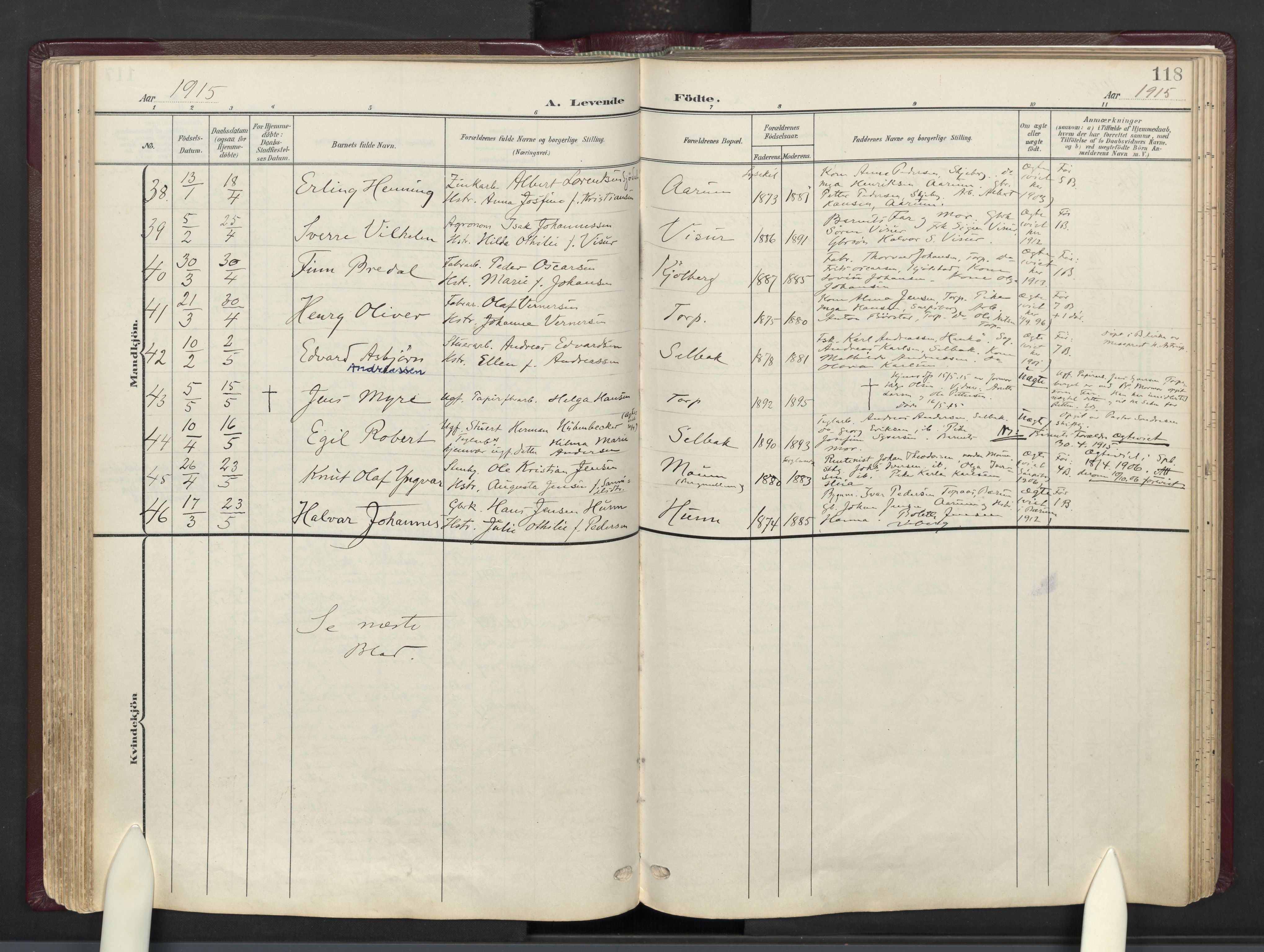 Borge prestekontor Kirkebøker, AV/SAO-A-10903/F/Fa/L0010: Parish register (official) no. I 10, 1907-1925, p. 118