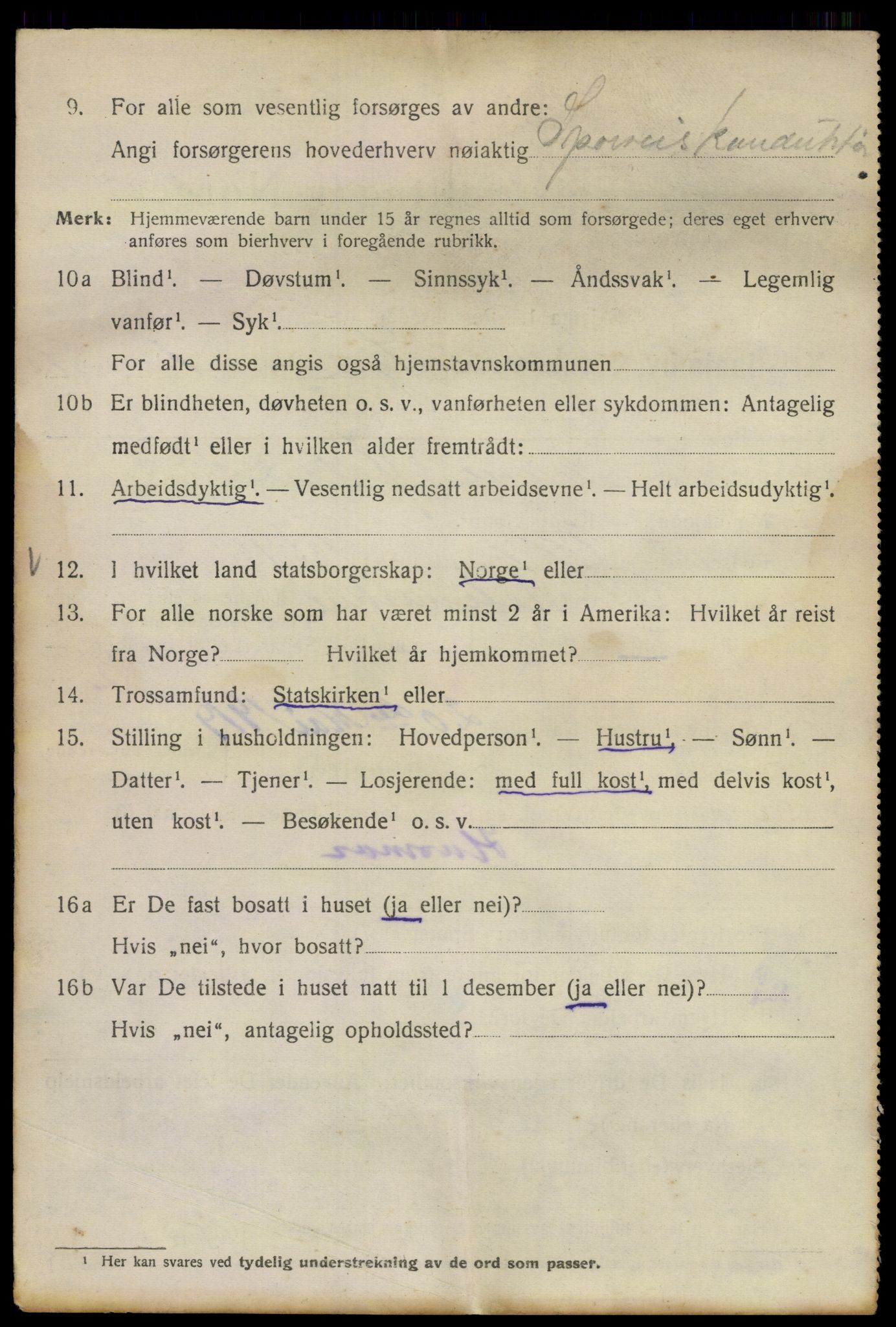 SAO, 1920 census for Kristiania, 1920, p. 510020