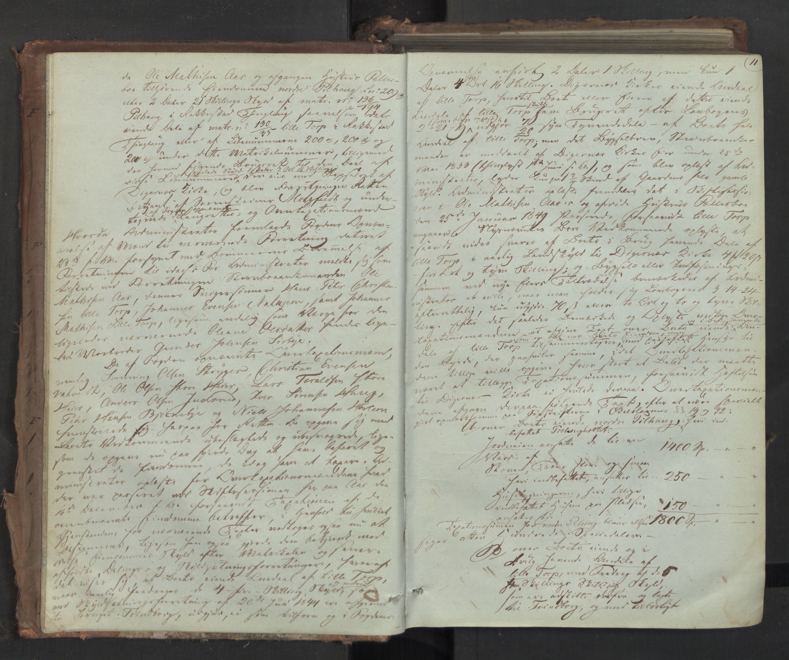 Rakkestad sorenskriveri, AV/SAO-A-10686/F/Fc/L0003: Ekstrarettsprotokoller, 1848-1861, p. 10b-11a