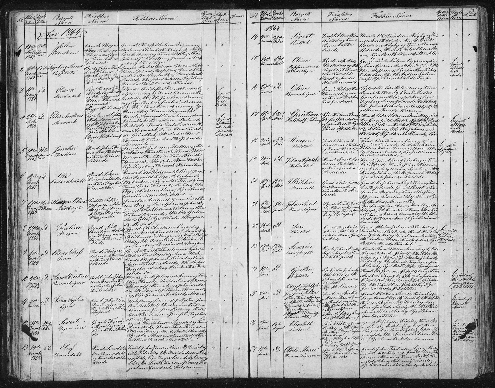 Ministerialprotokoller, klokkerbøker og fødselsregistre - Sør-Trøndelag, SAT/A-1456/616/L0406: Parish register (official) no. 616A03, 1843-1879, p. 58