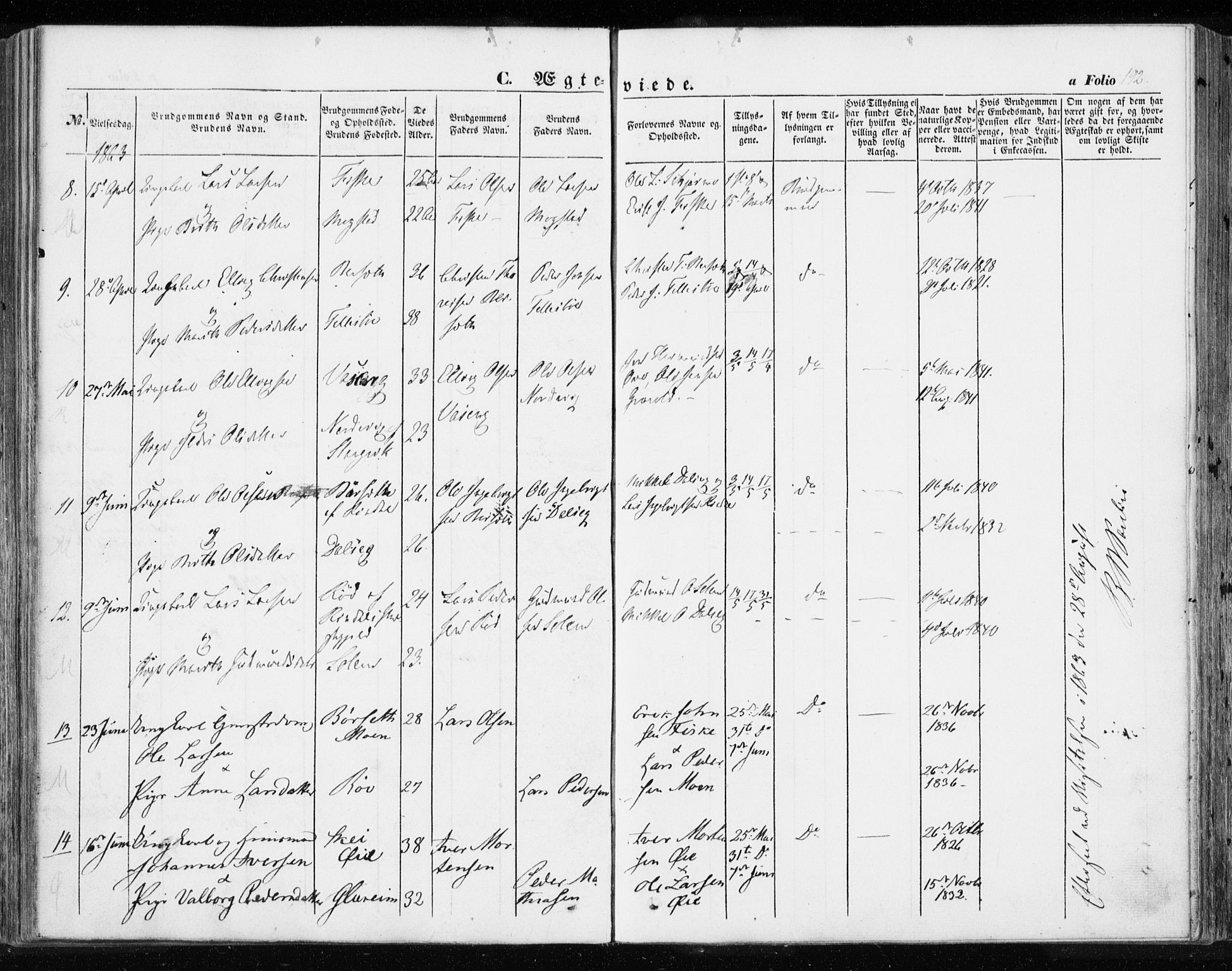 Ministerialprotokoller, klokkerbøker og fødselsregistre - Møre og Romsdal, AV/SAT-A-1454/595/L1044: Parish register (official) no. 595A06, 1852-1863, p. 192