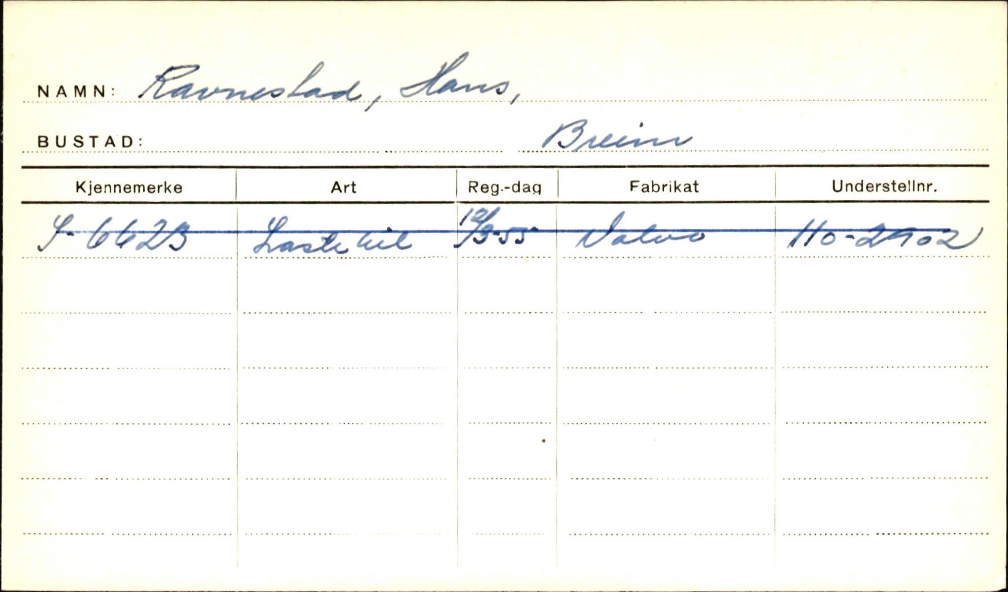 Statens vegvesen, Sogn og Fjordane vegkontor, AV/SAB-A-5301/4/F/L0001E: Eigarregister Fjordane til 1.6.1961, 1930-1961, p. 15