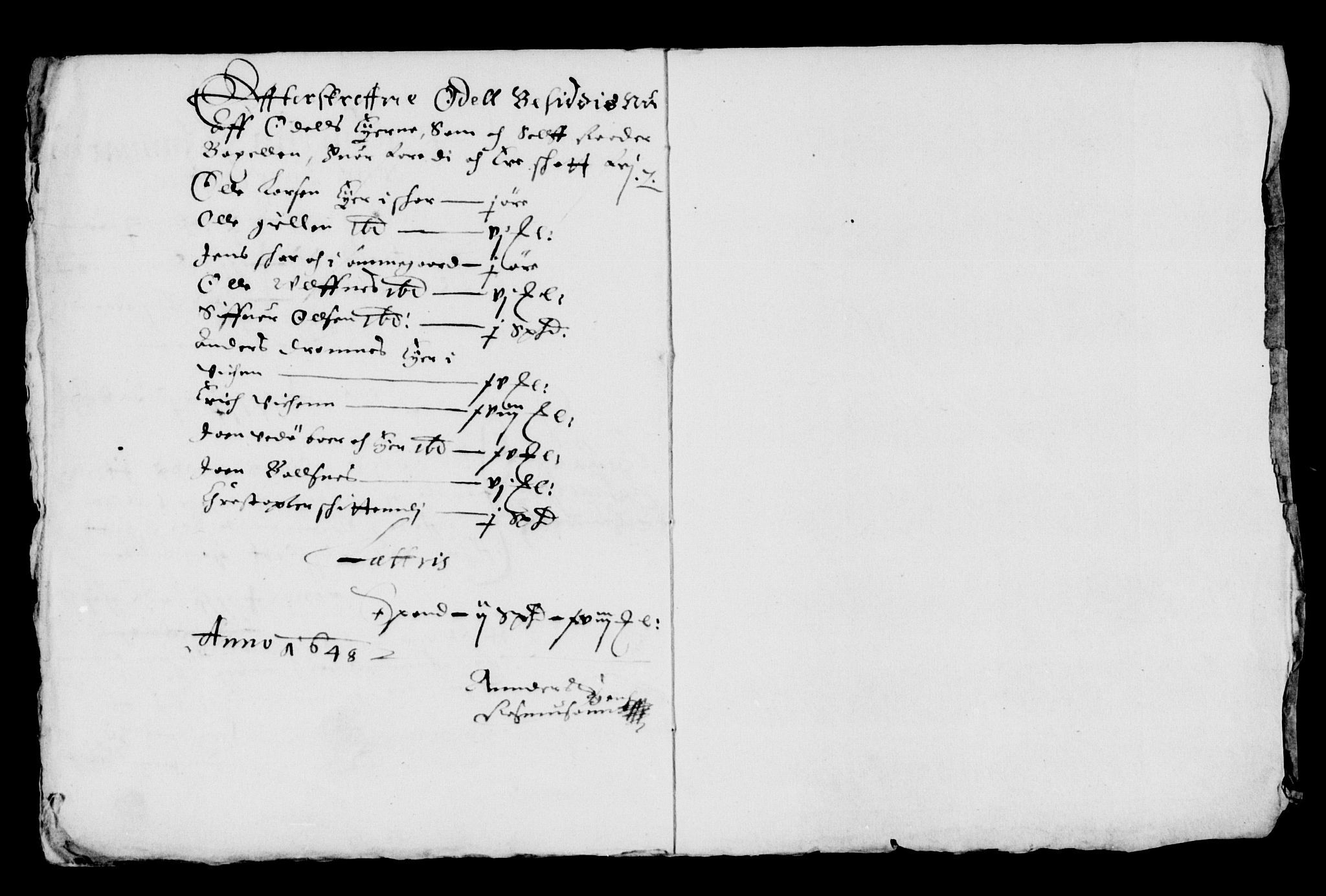 Rentekammeret inntil 1814, Reviderte regnskaper, Lensregnskaper, AV/RA-EA-5023/R/Rb/Rbw/L0094: Trondheim len, 1648-1650