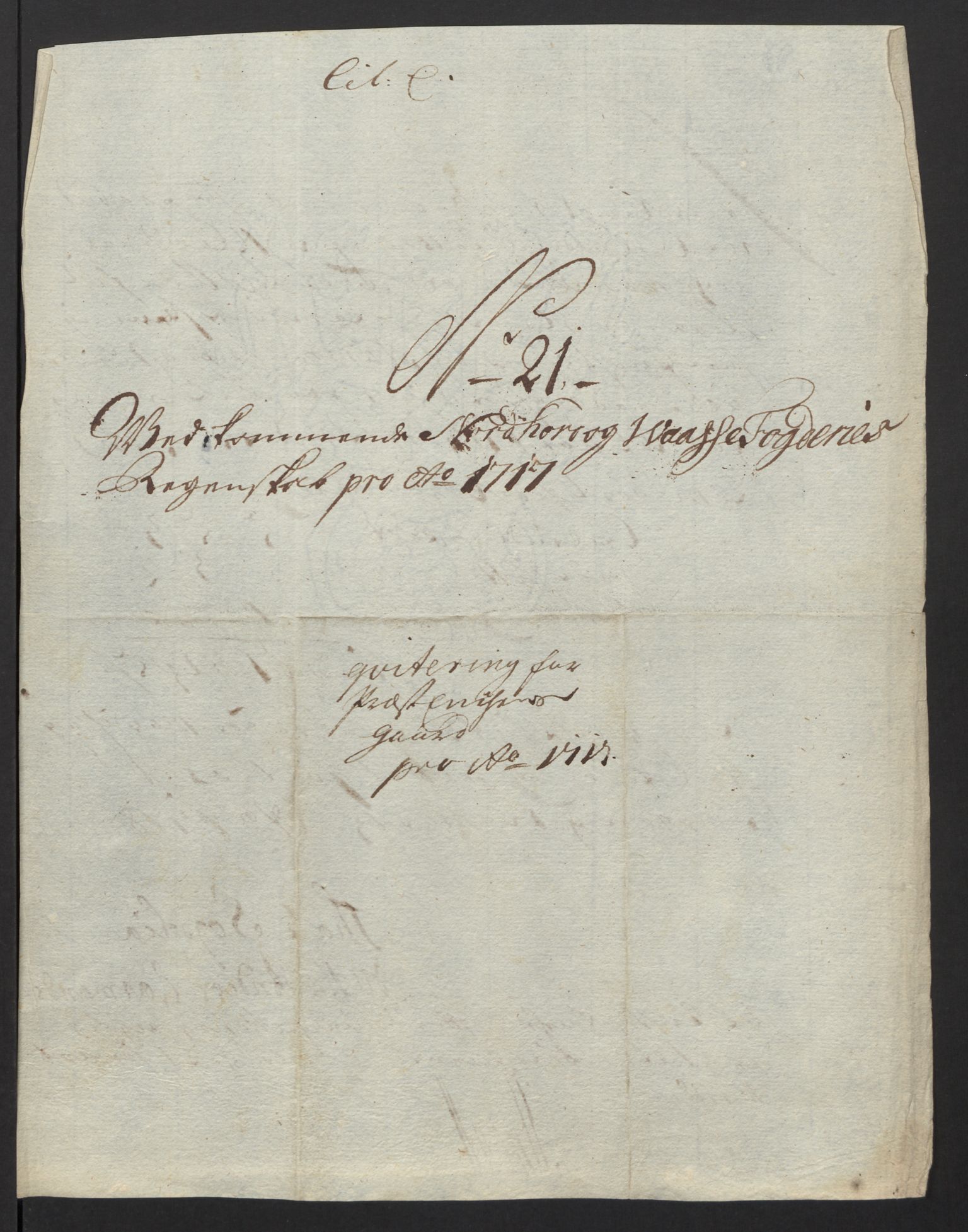 Rentekammeret inntil 1814, Reviderte regnskaper, Fogderegnskap, AV/RA-EA-4092/R51/L3201: Fogderegnskap Nordhordland og Voss, 1717, p. 118