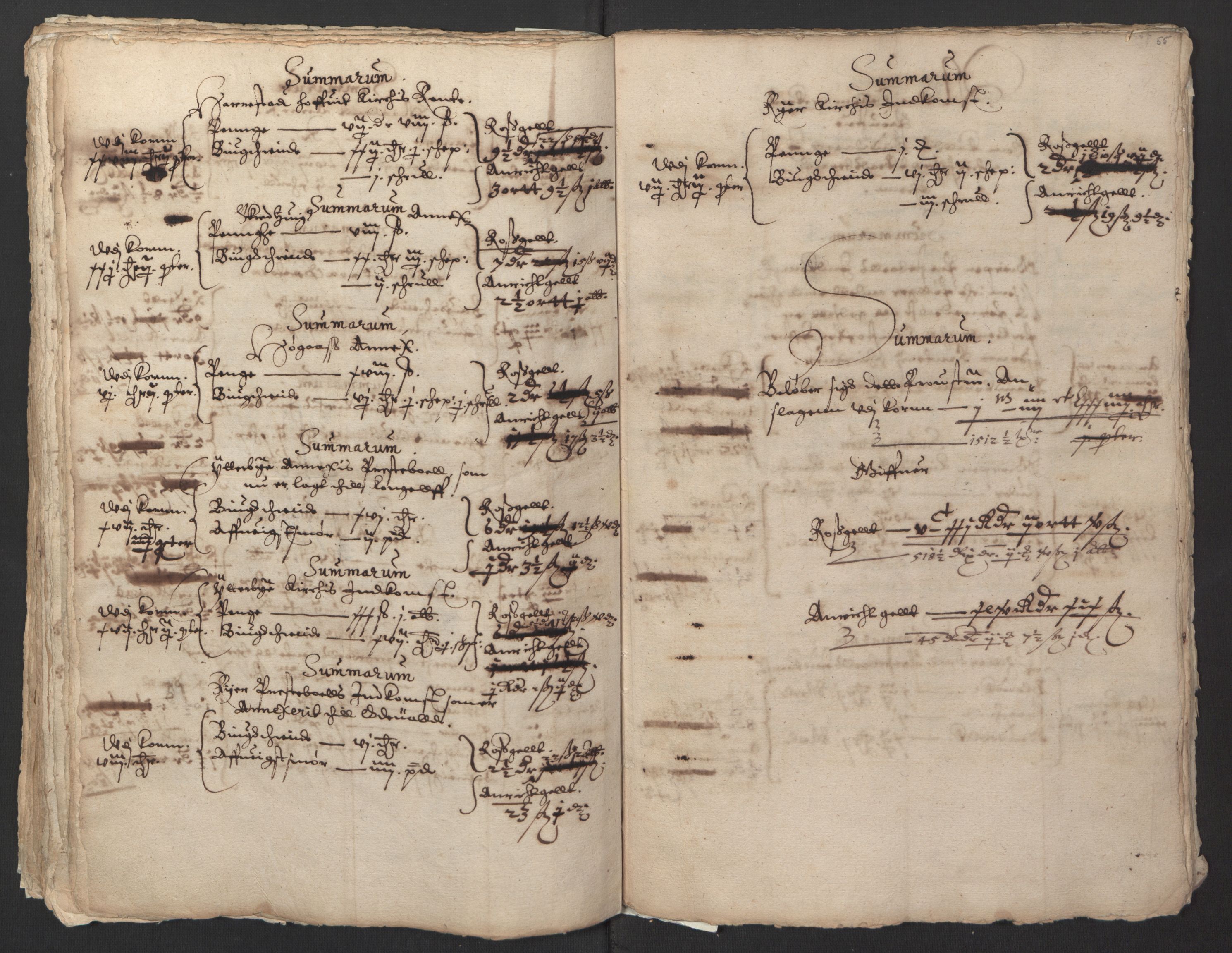 Stattholderembetet 1572-1771, AV/RA-EA-2870/Ek/L0014/0001: Jordebøker til utlikning av rosstjeneste 1624-1626: / Kirke- og prestebolsinntekter i Oslo og Hamar bispedømme, 1625-1626, p. 57